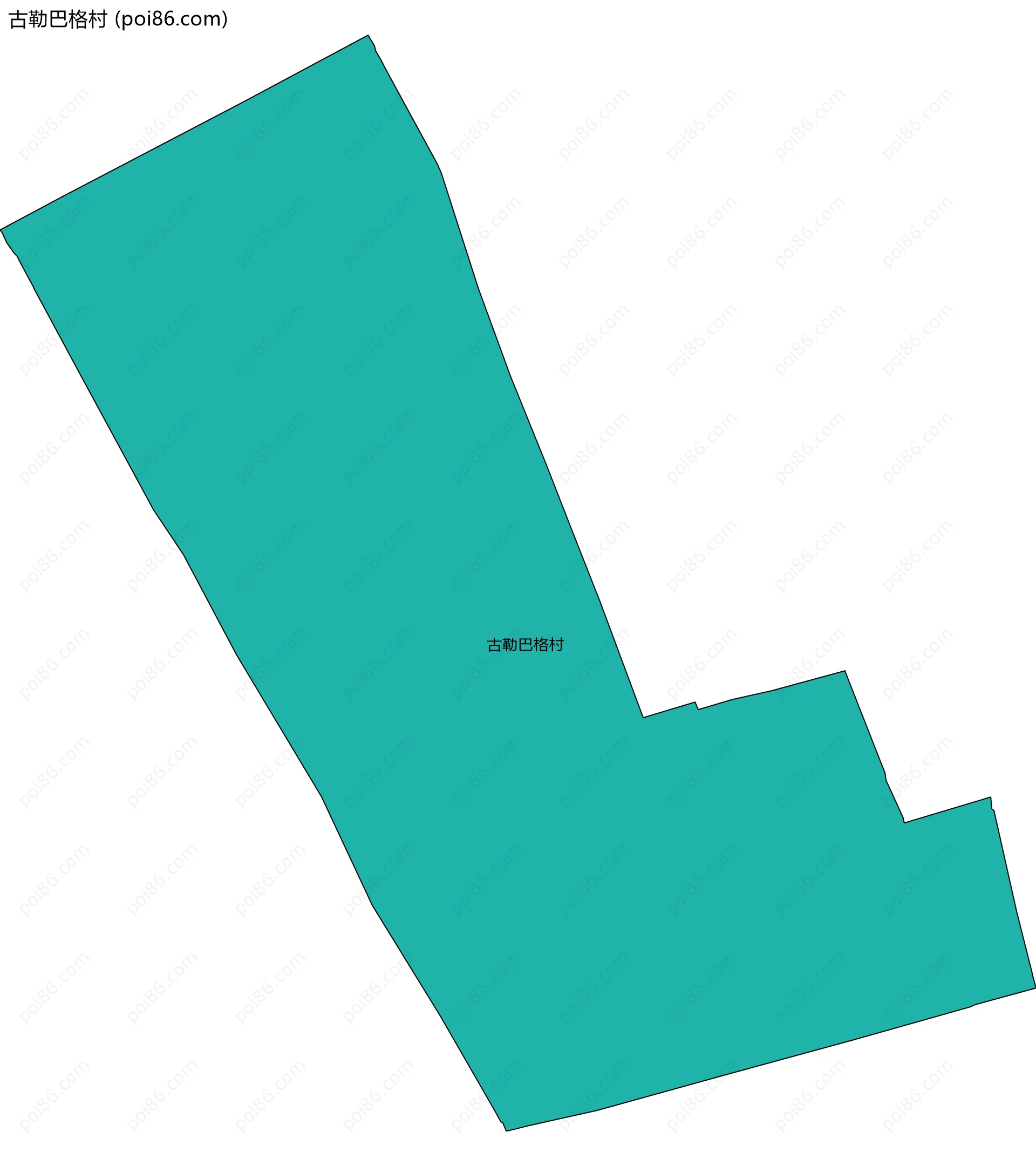 古勒巴格村边界地图