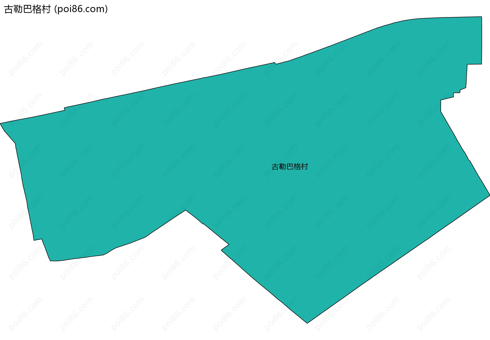 古勒巴格村边界地图
