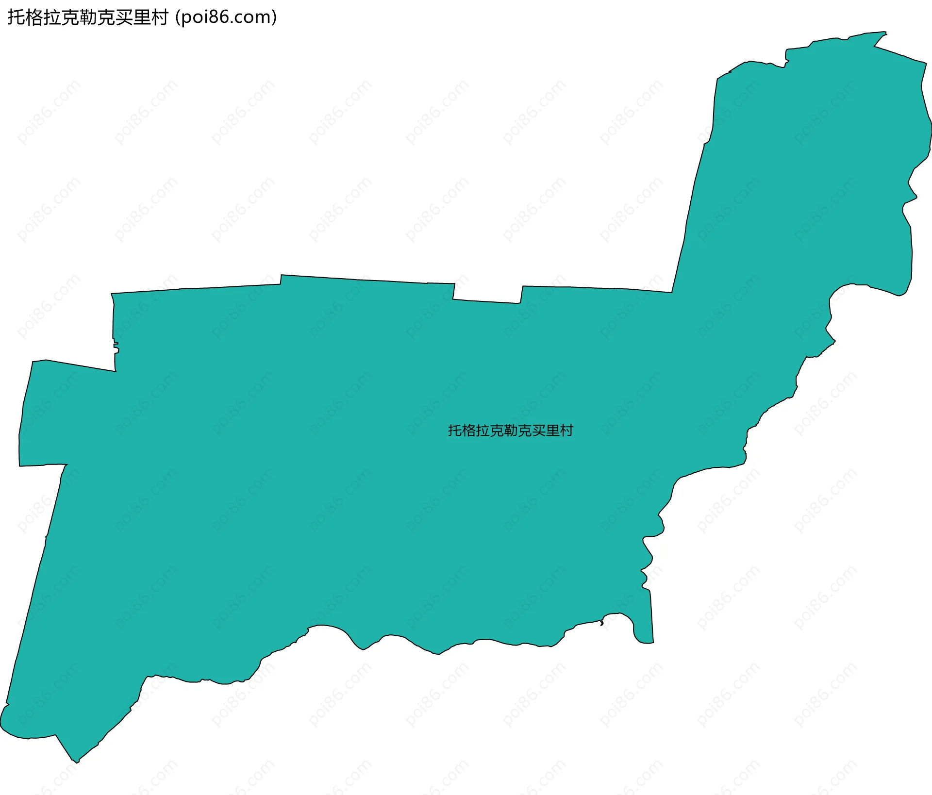 托格拉克勒克买里村边界地图