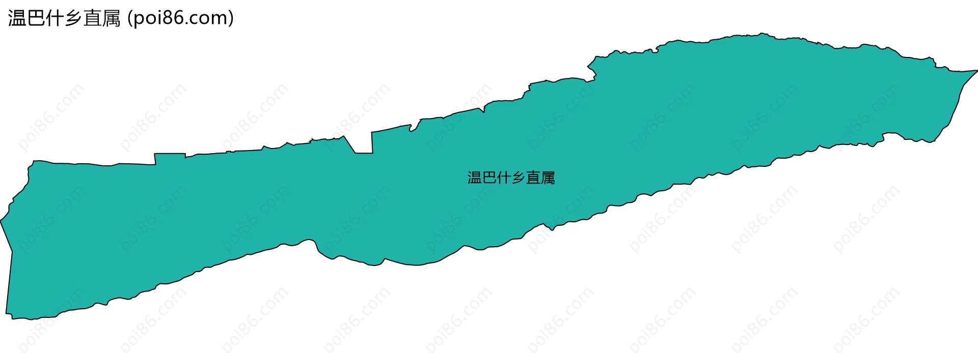温巴什乡直属边界地图