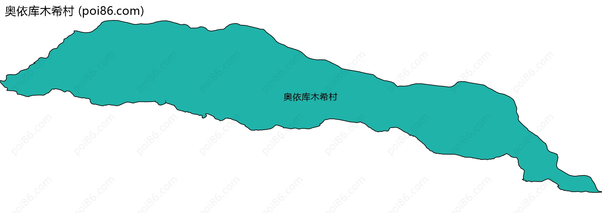 奥依库木希村边界地图