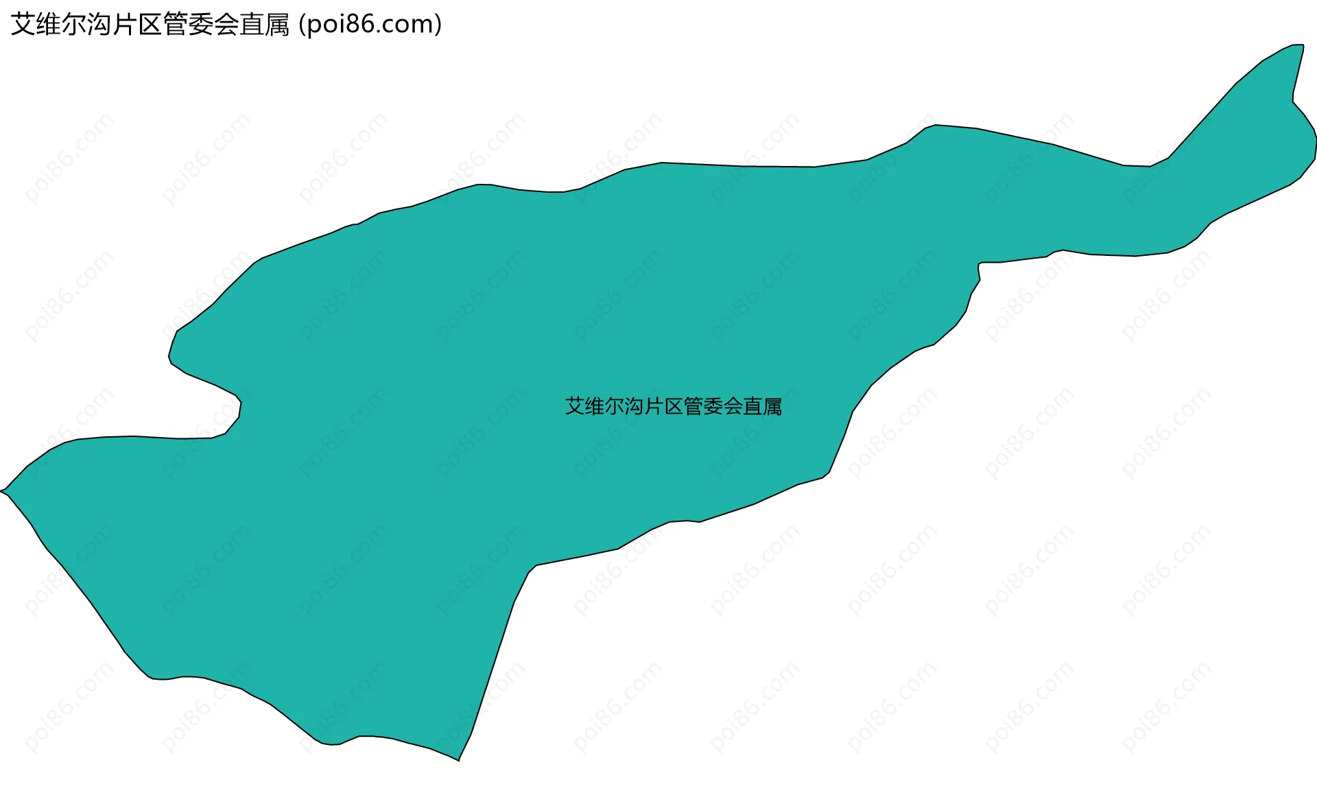 艾维尔沟片区管委会直属边界地图