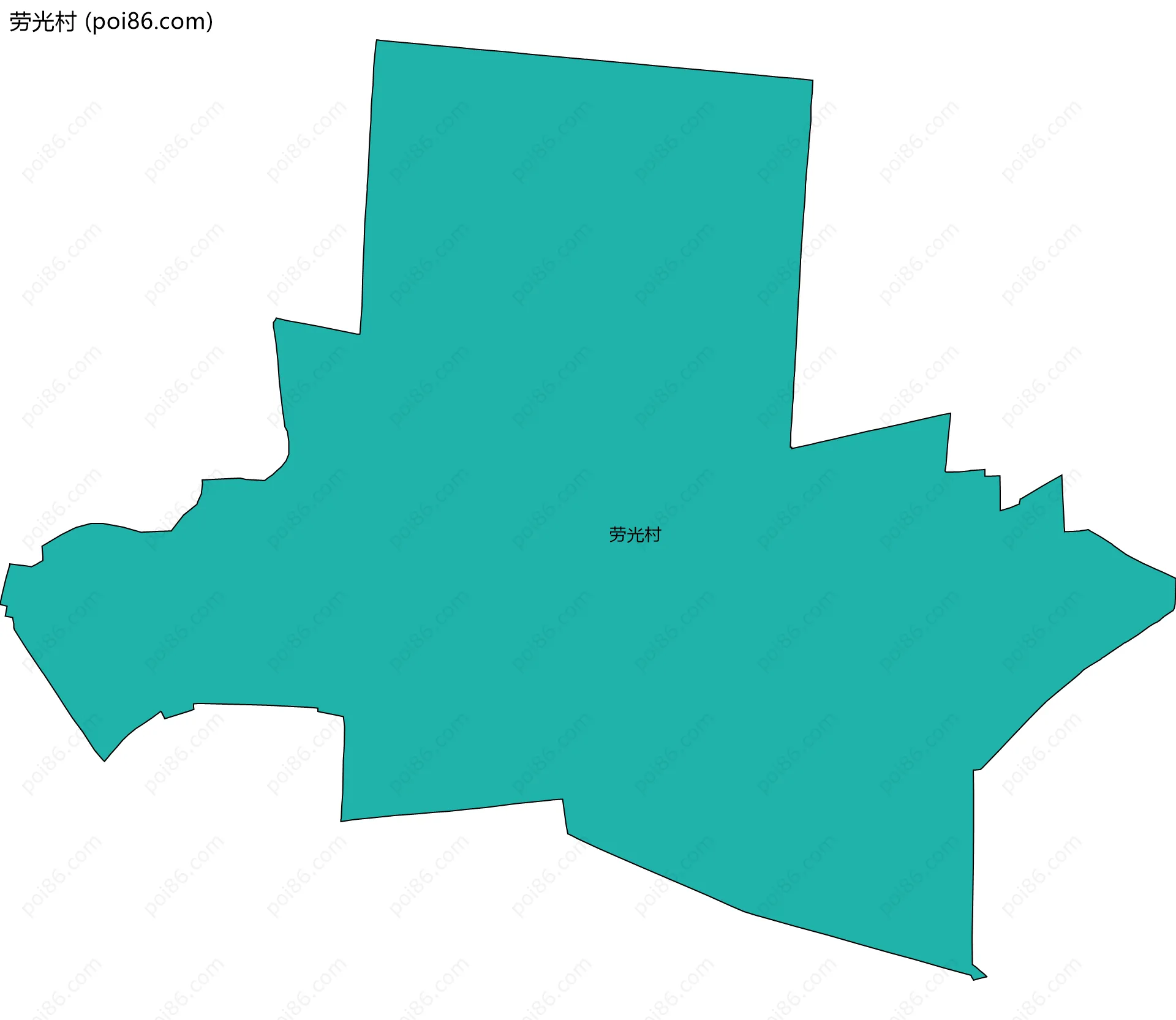 劳光村边界地图