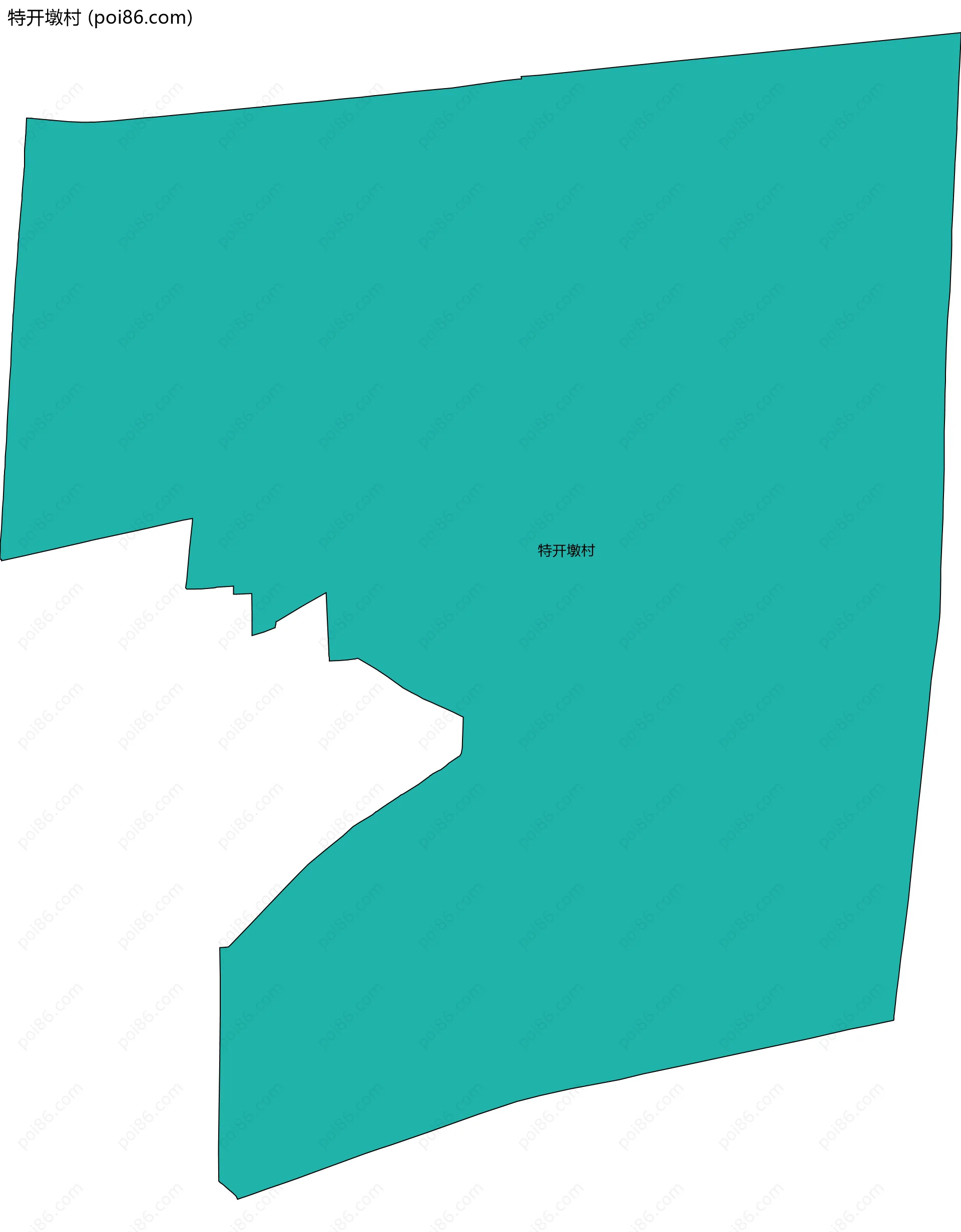 特开墩村边界地图