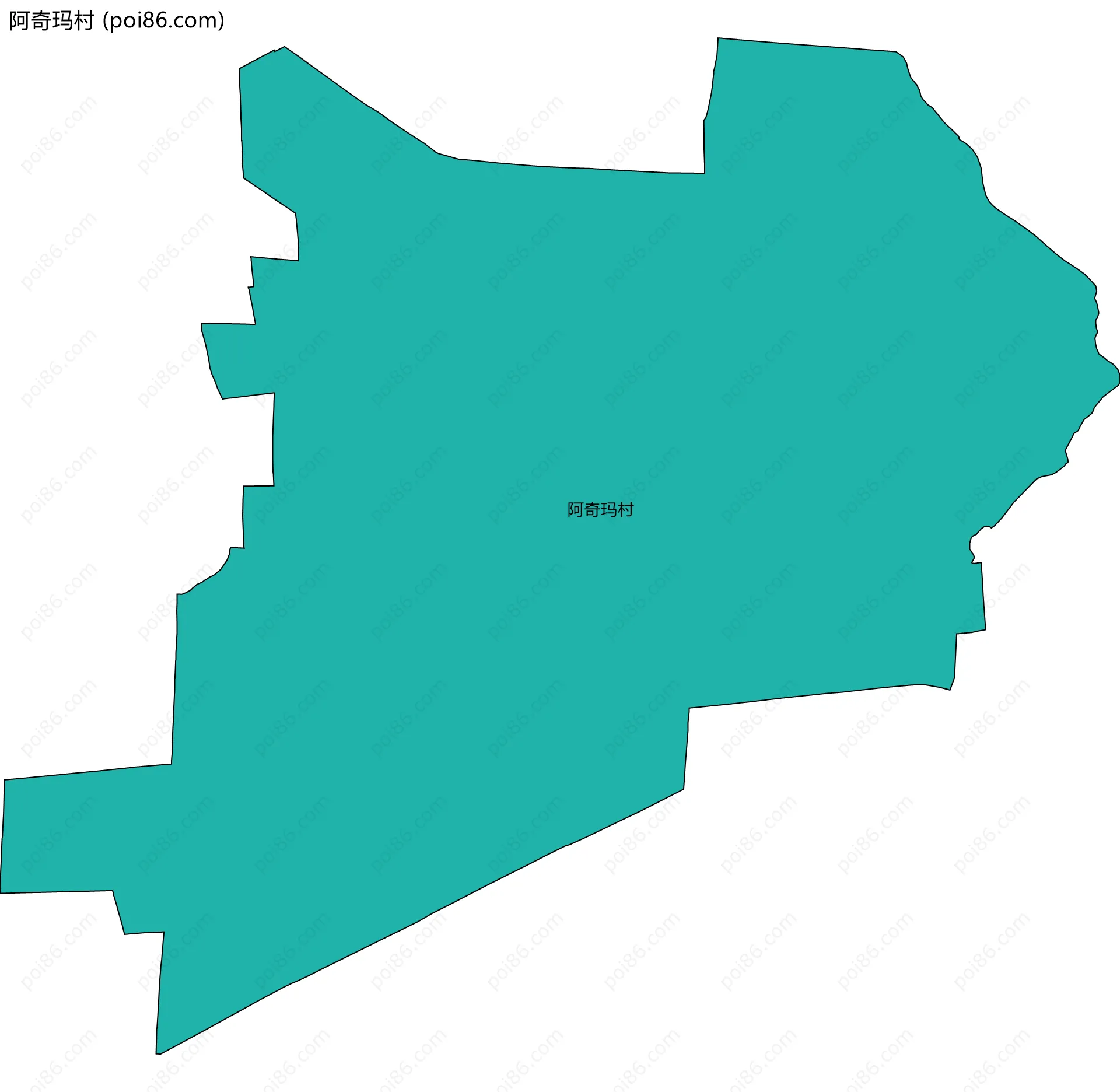 阿奇玛村边界地图