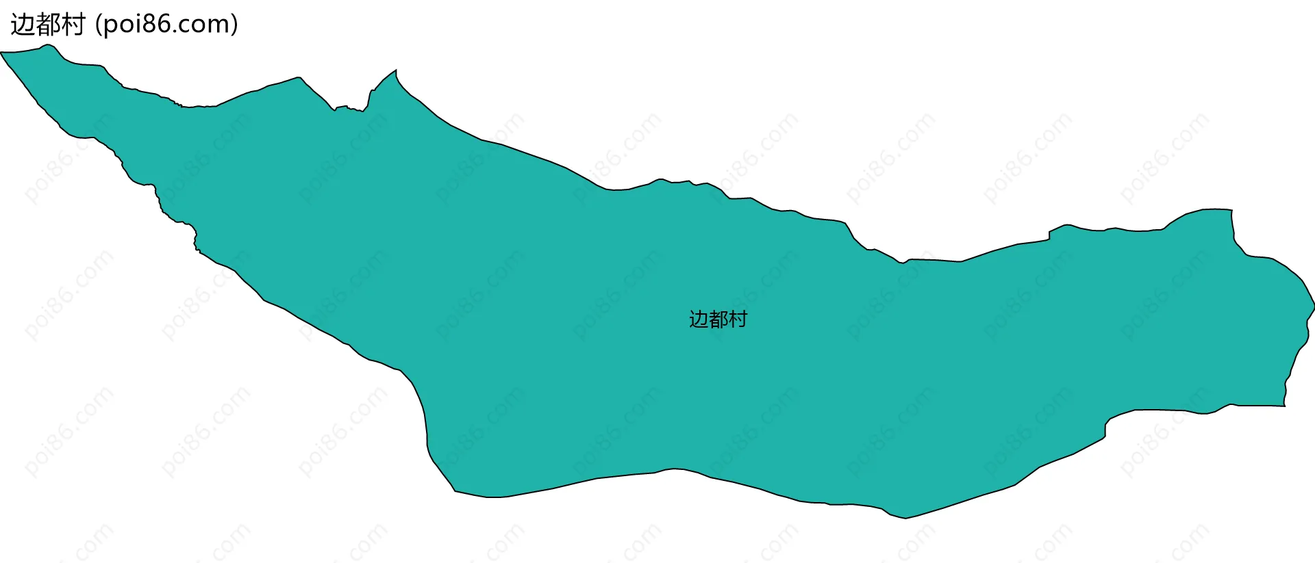 边都村边界地图