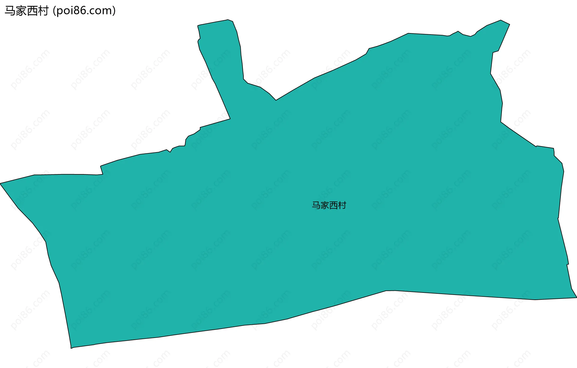 马家西村边界地图