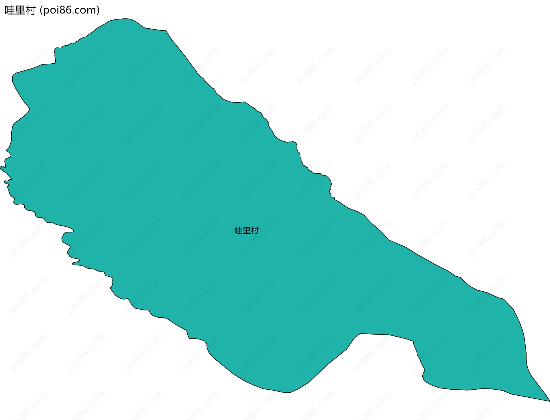 哇里村边界地图