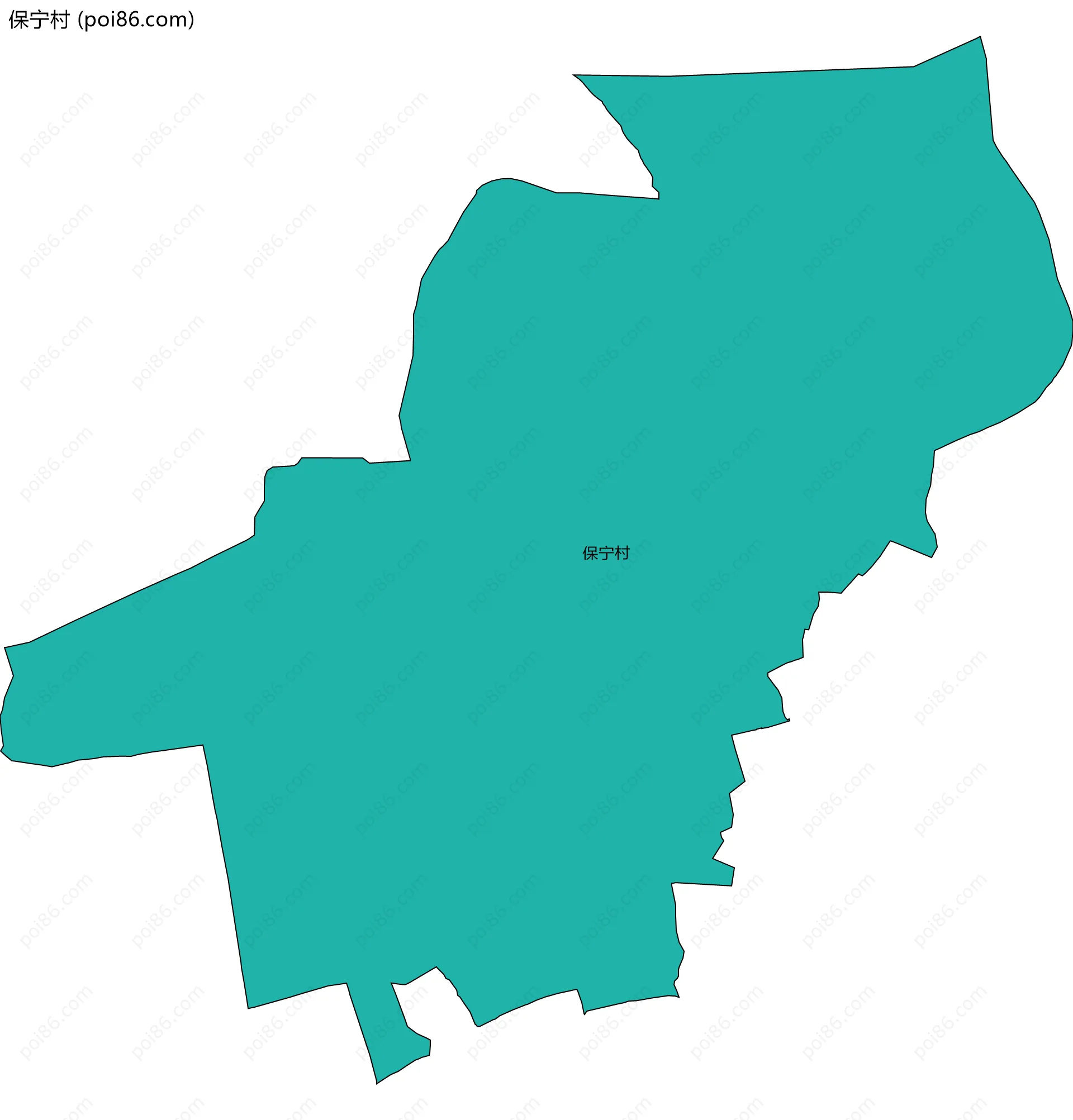 保宁村边界地图