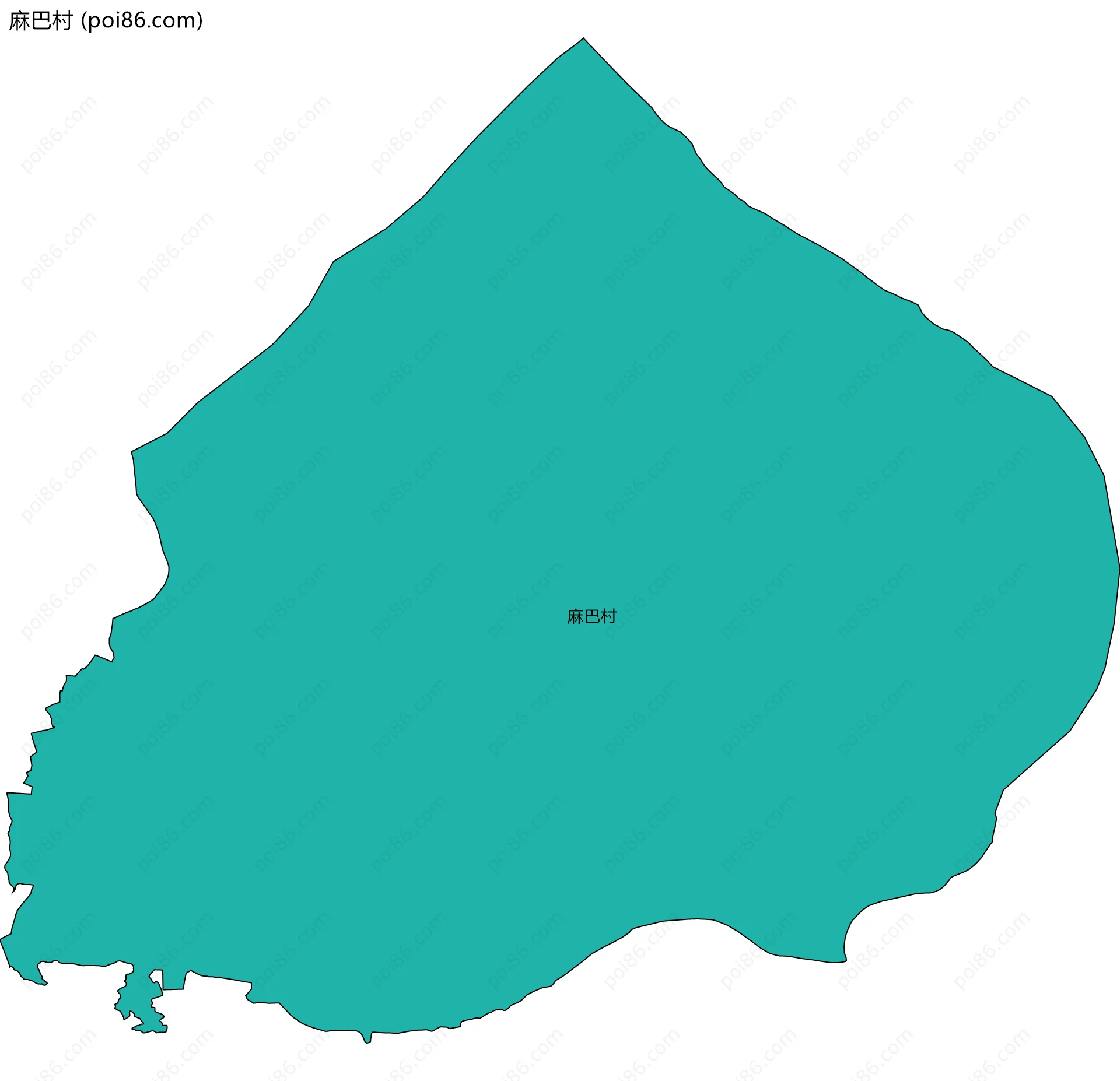 麻巴村边界地图