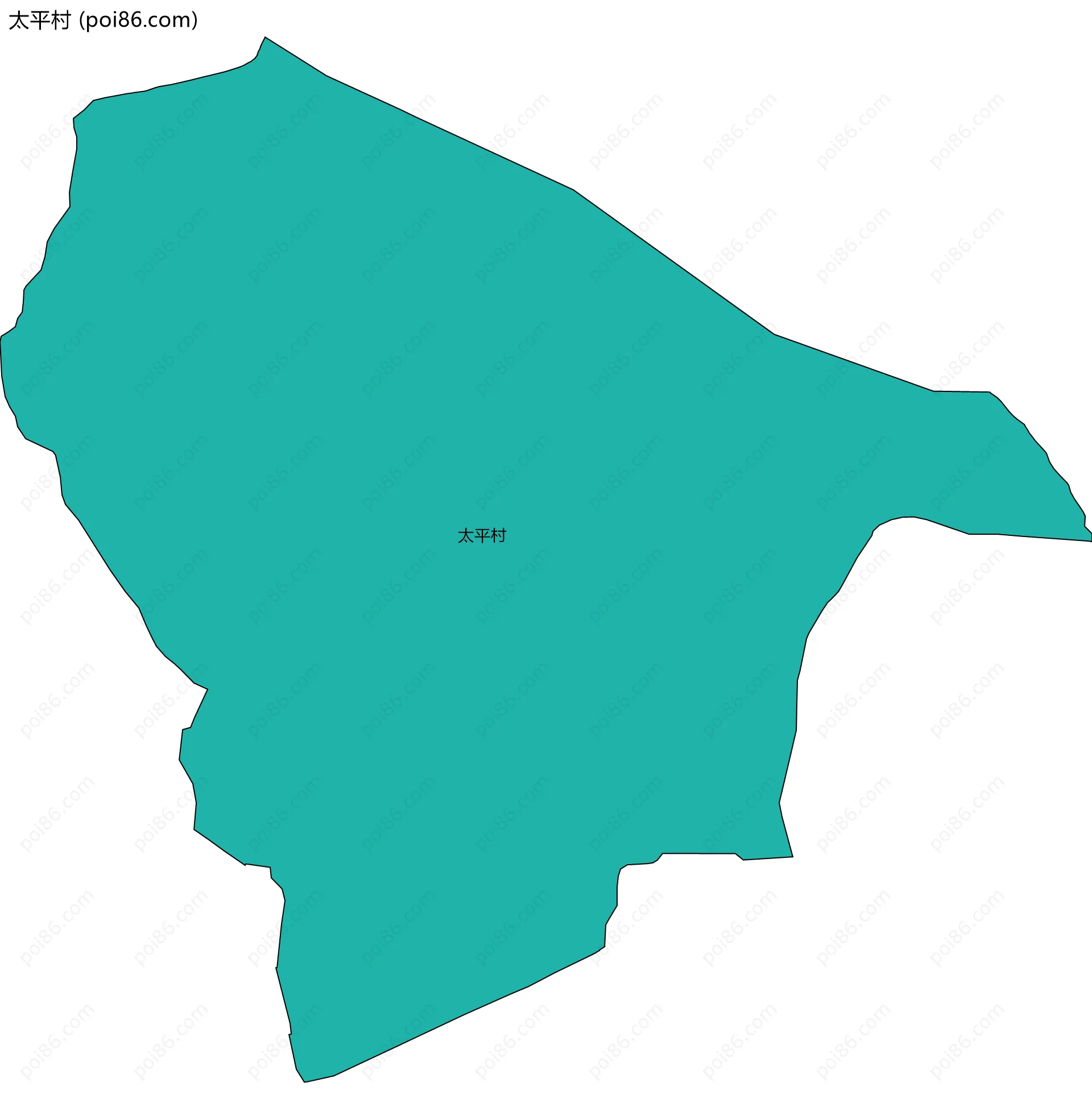 太平村边界地图