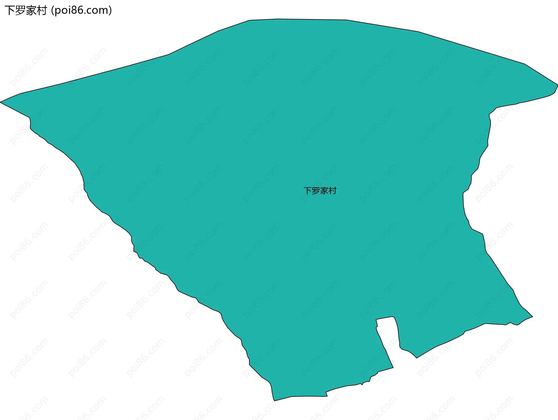下罗家村边界地图