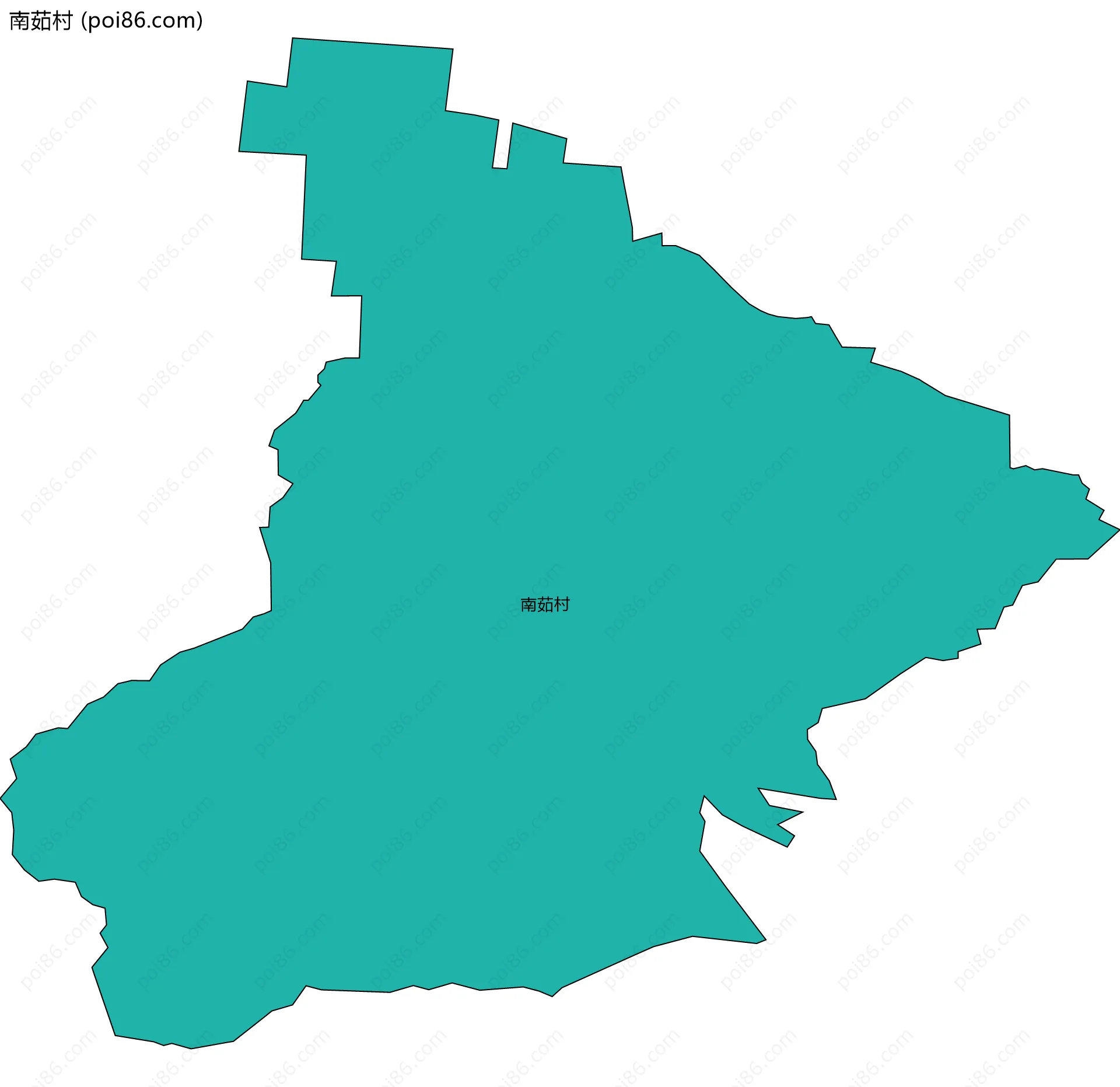 南茹村边界地图