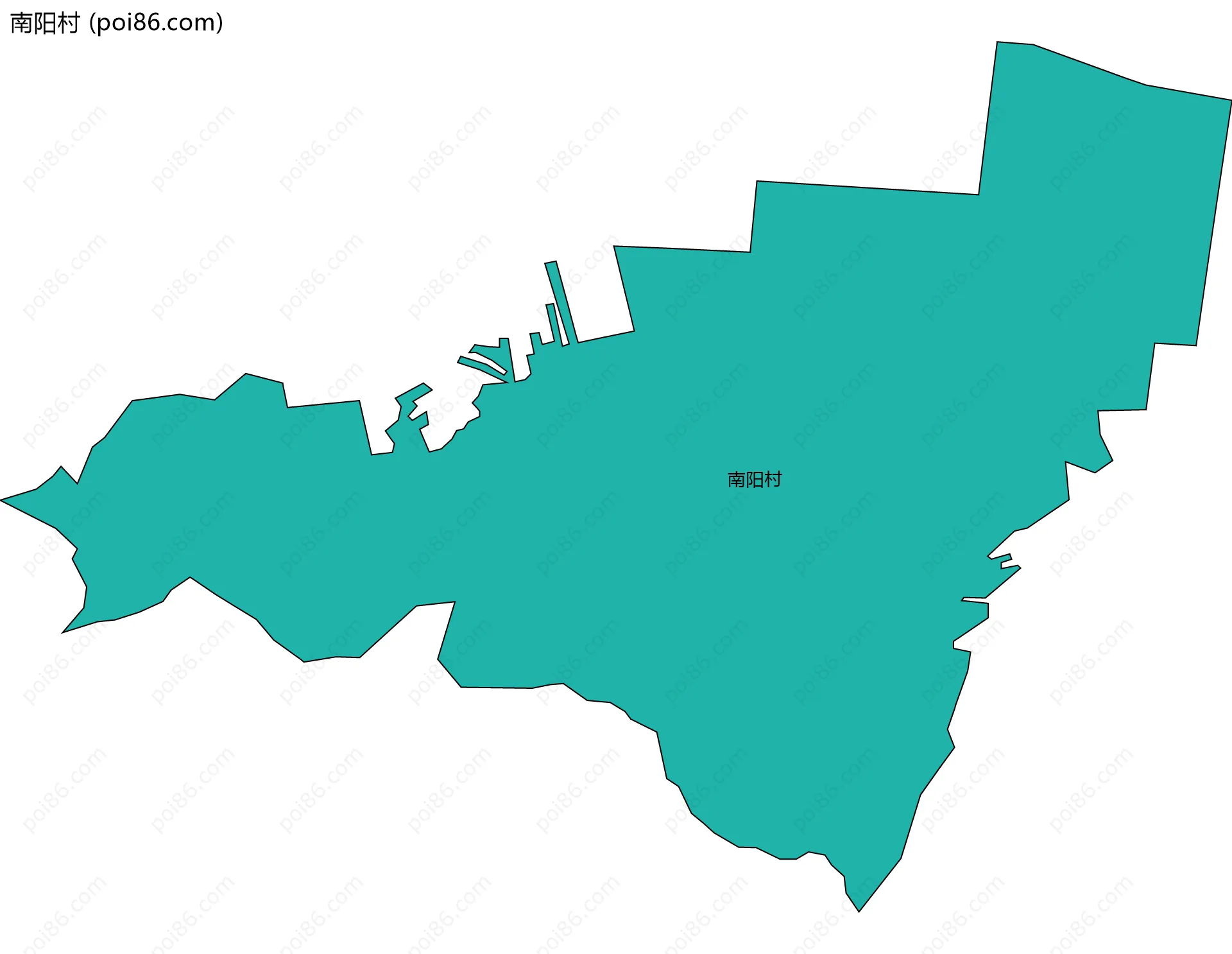 南阳村边界地图