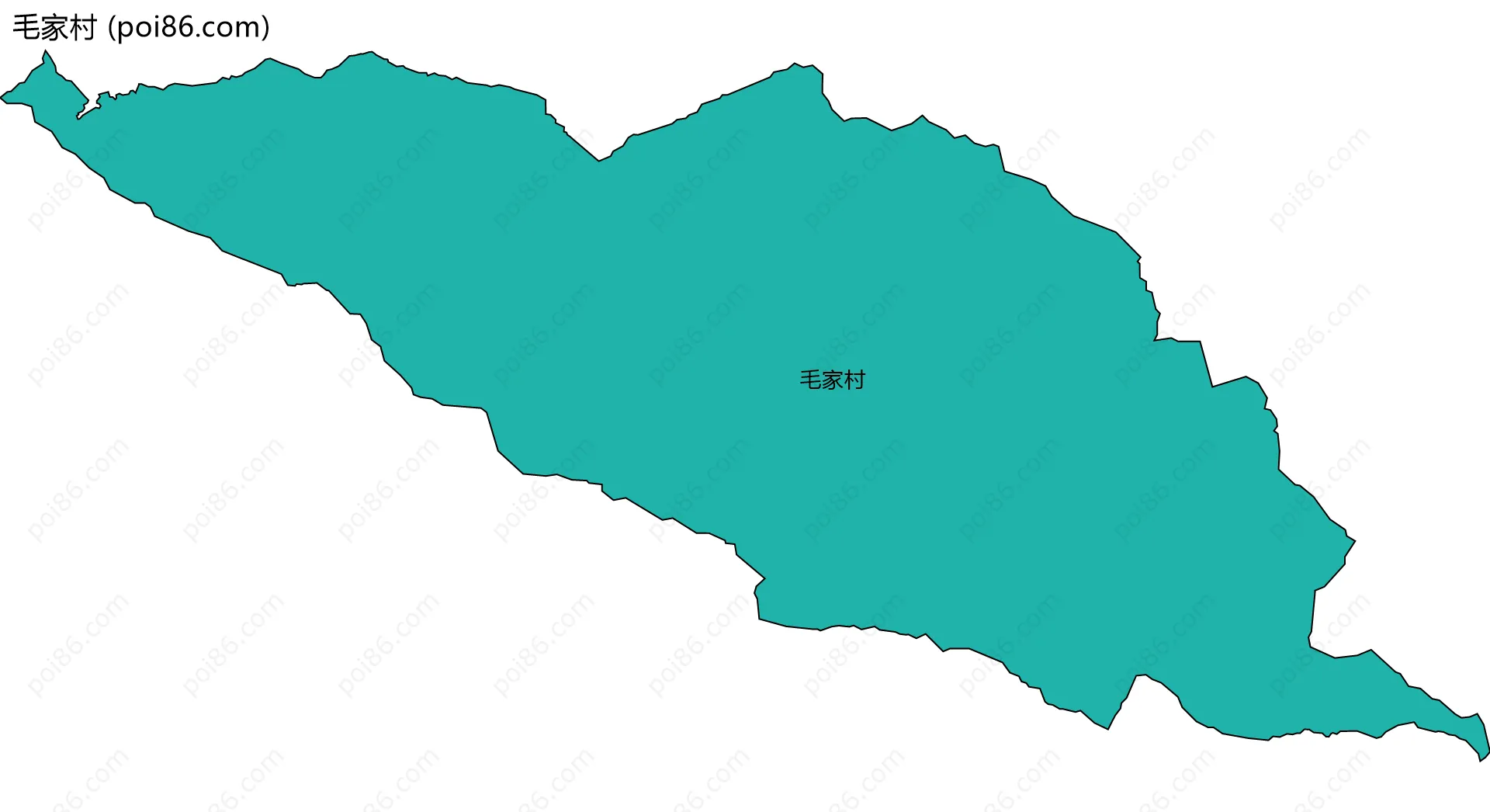 毛家村边界地图