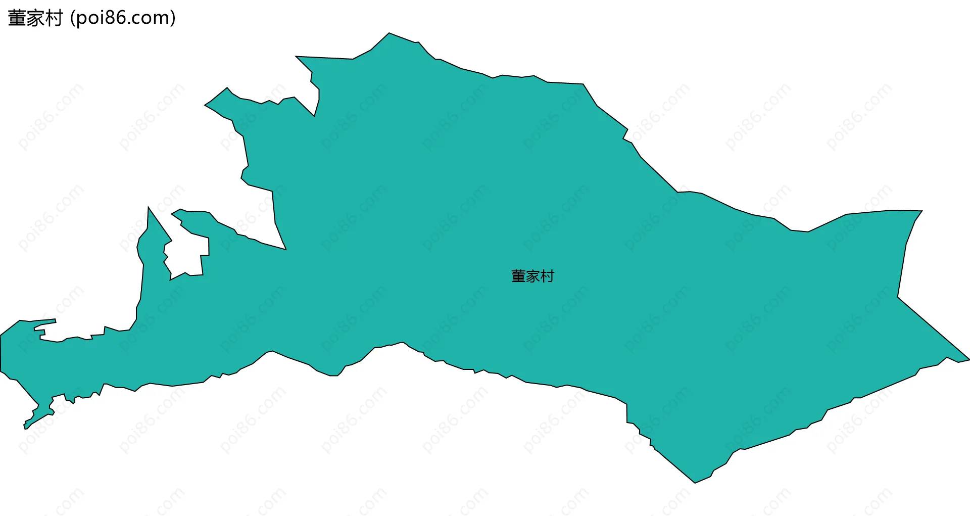 董家村边界地图