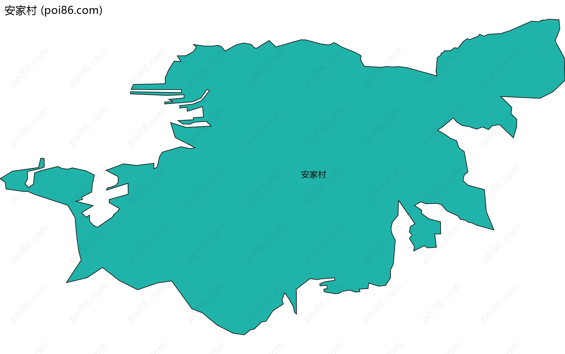 安家村边界地图