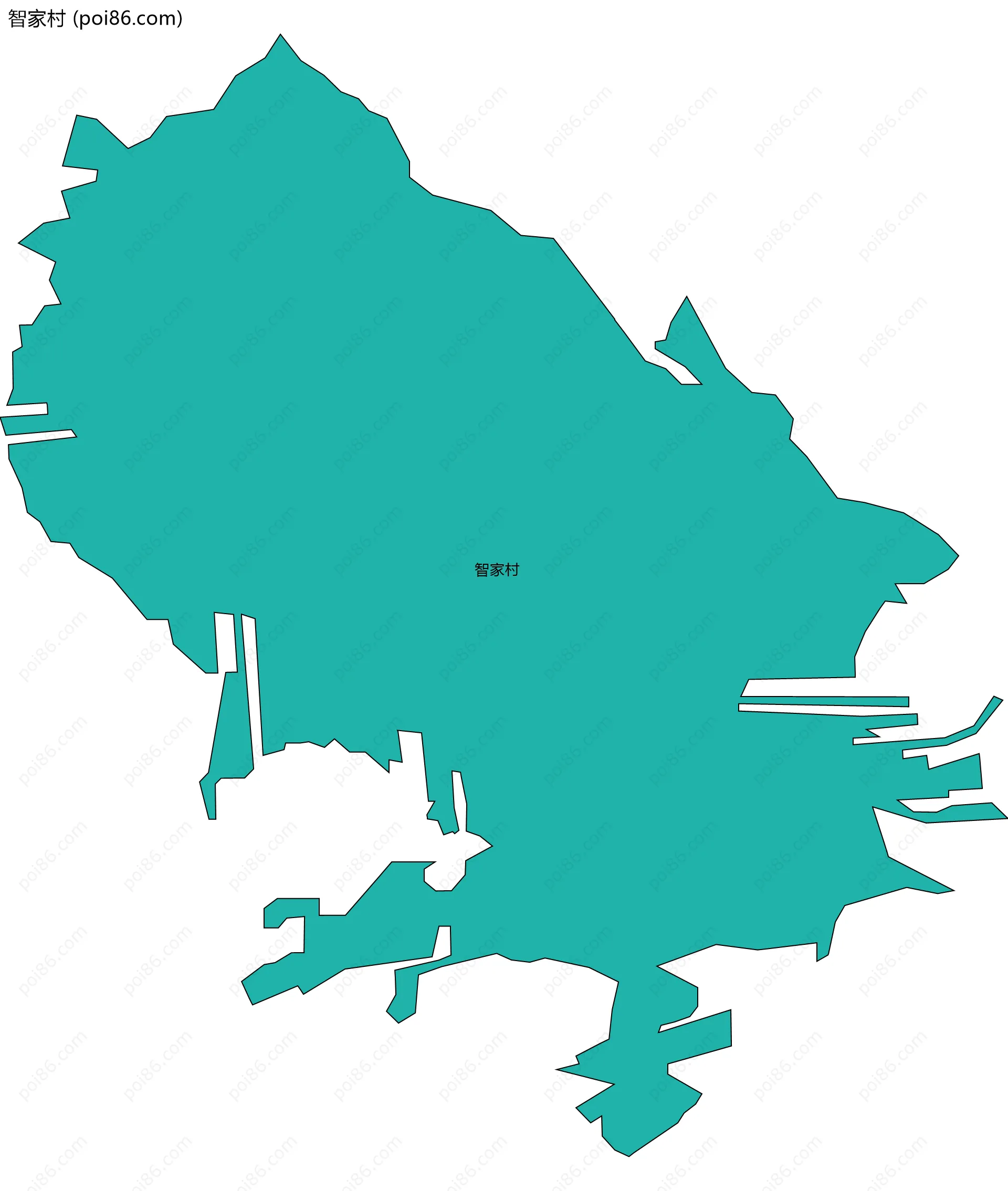 智家村边界地图