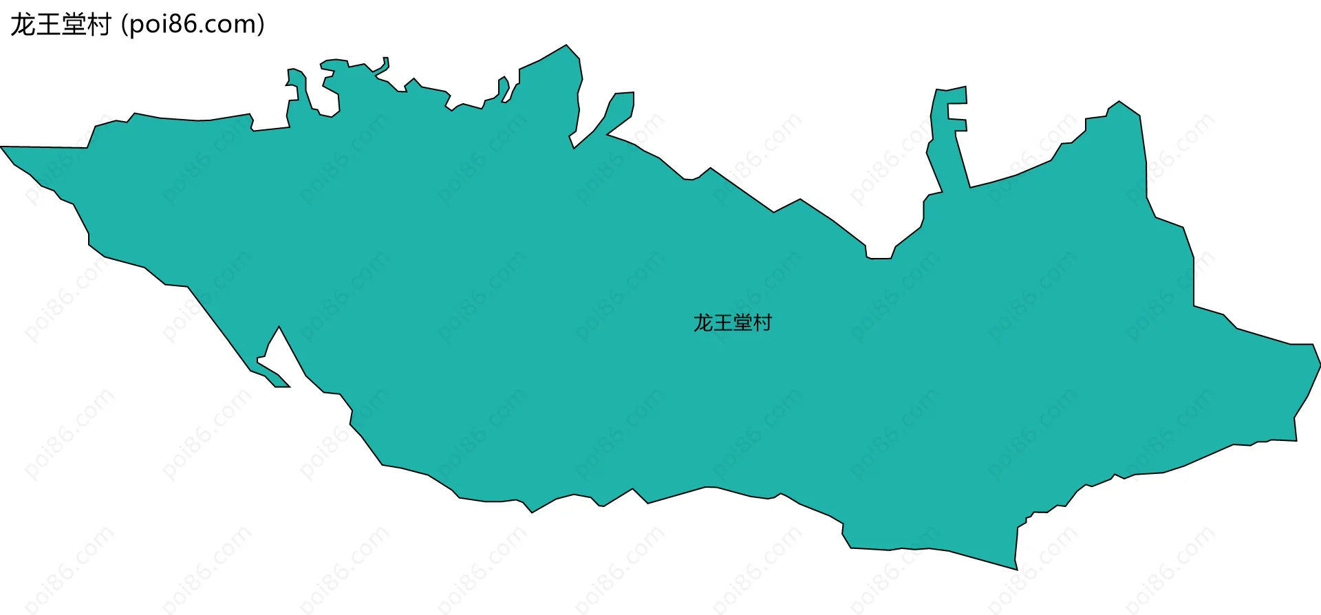 龙王堂村边界地图