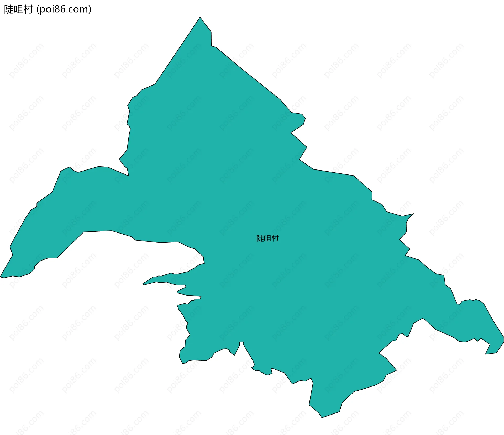 陡咀村边界地图