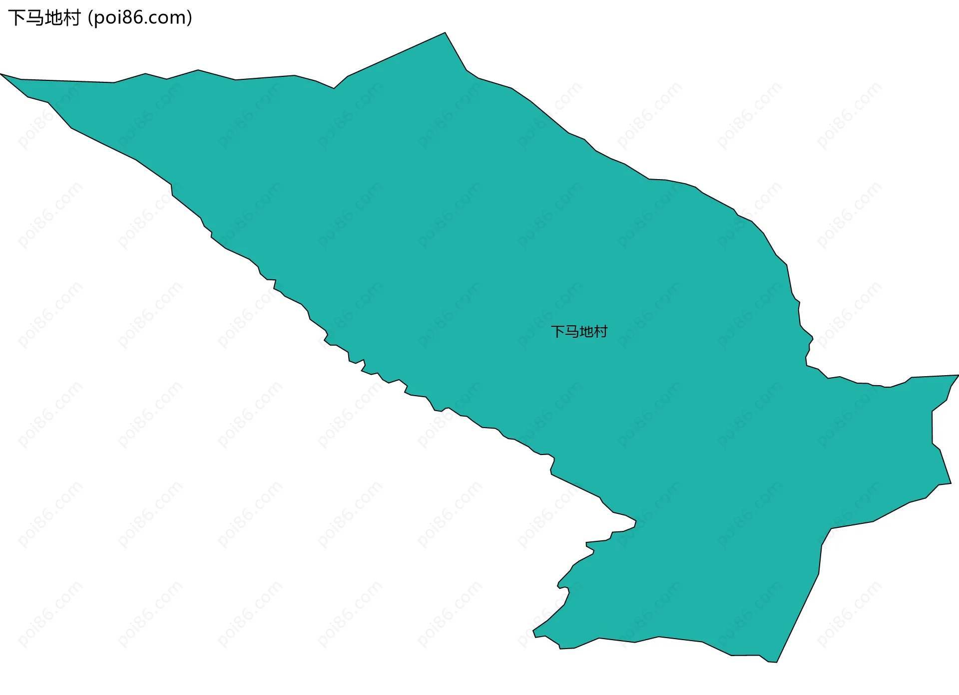 下马地村边界地图