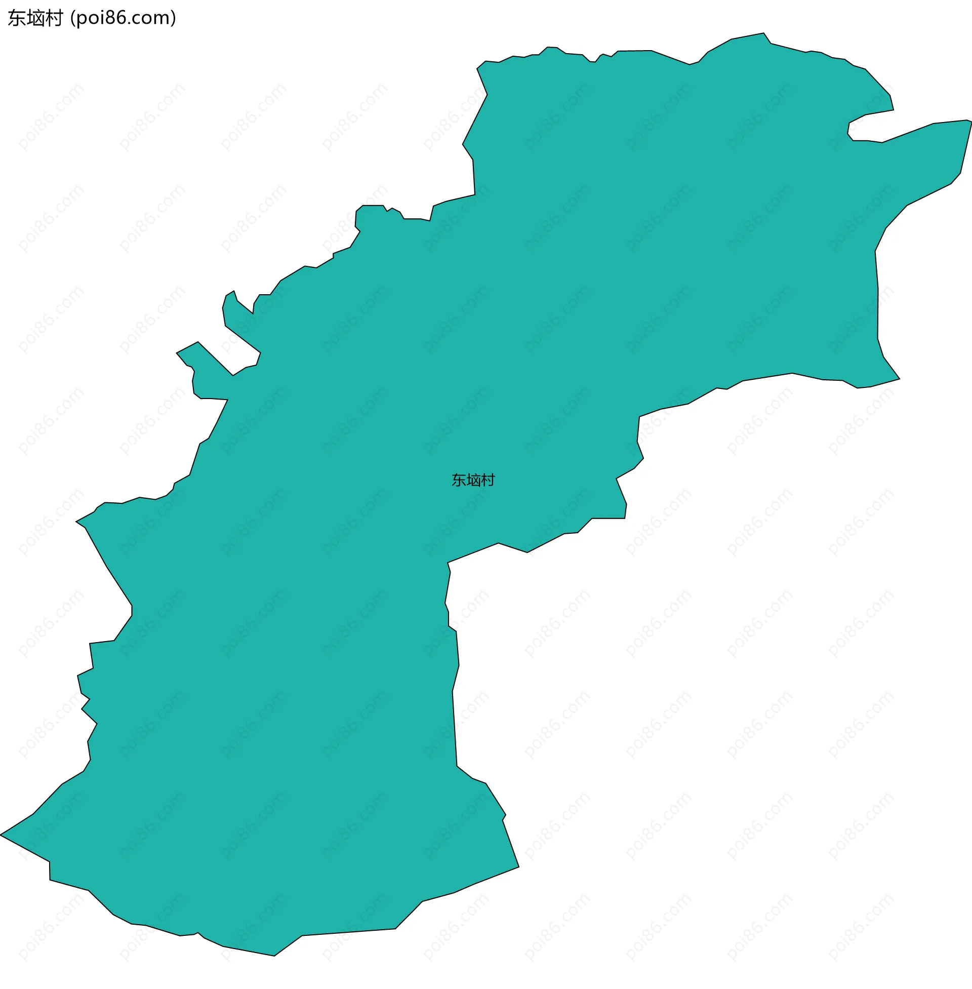 东垴村边界地图