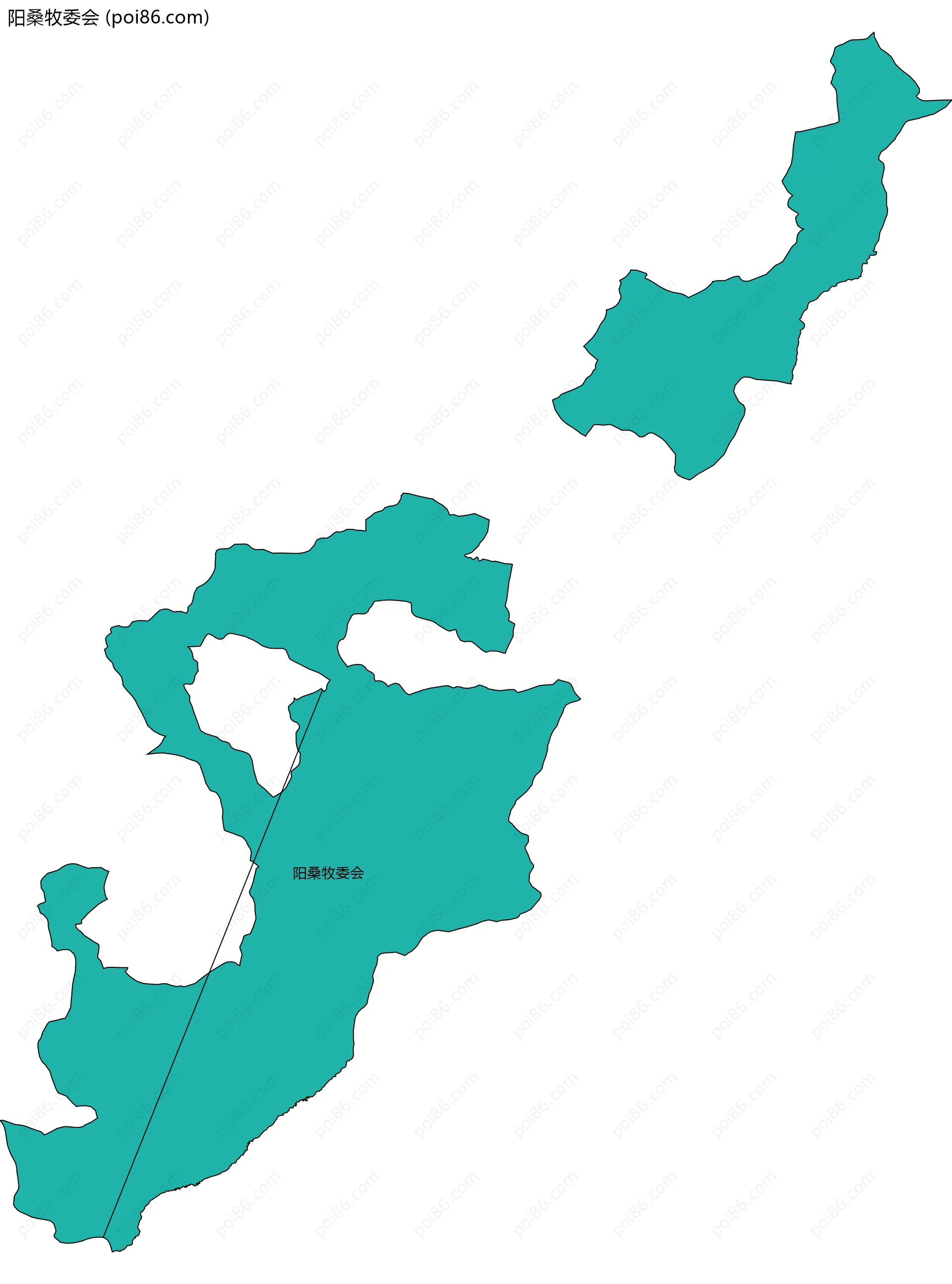 阳桑牧委会边界地图