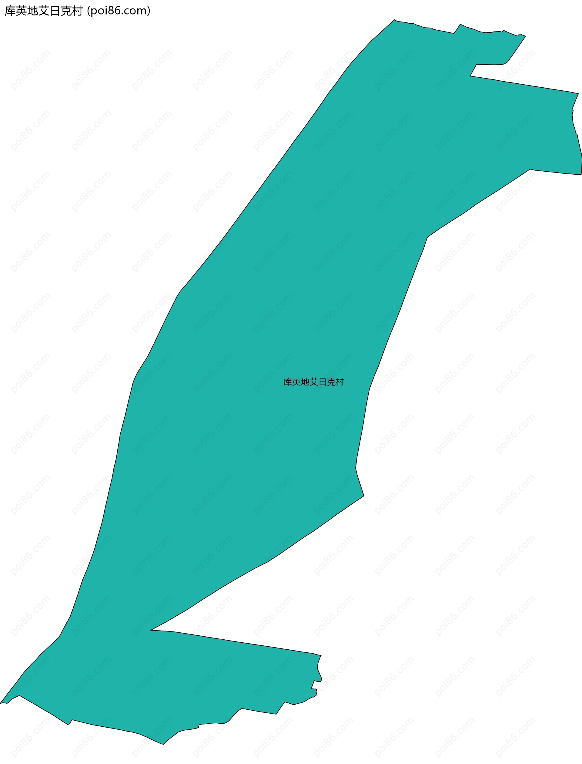 库英地艾日克村边界地图