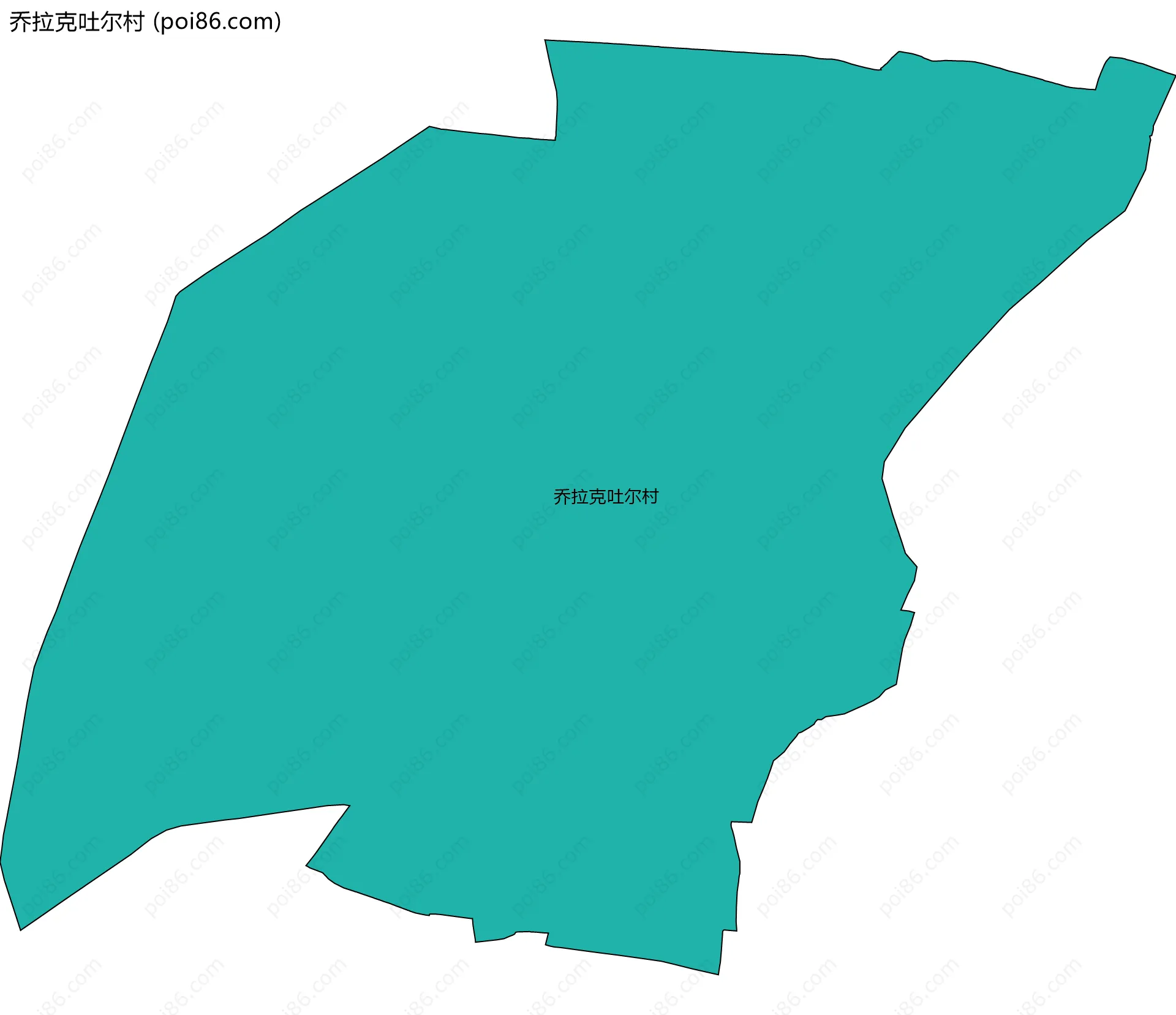 乔拉克吐尔村边界地图