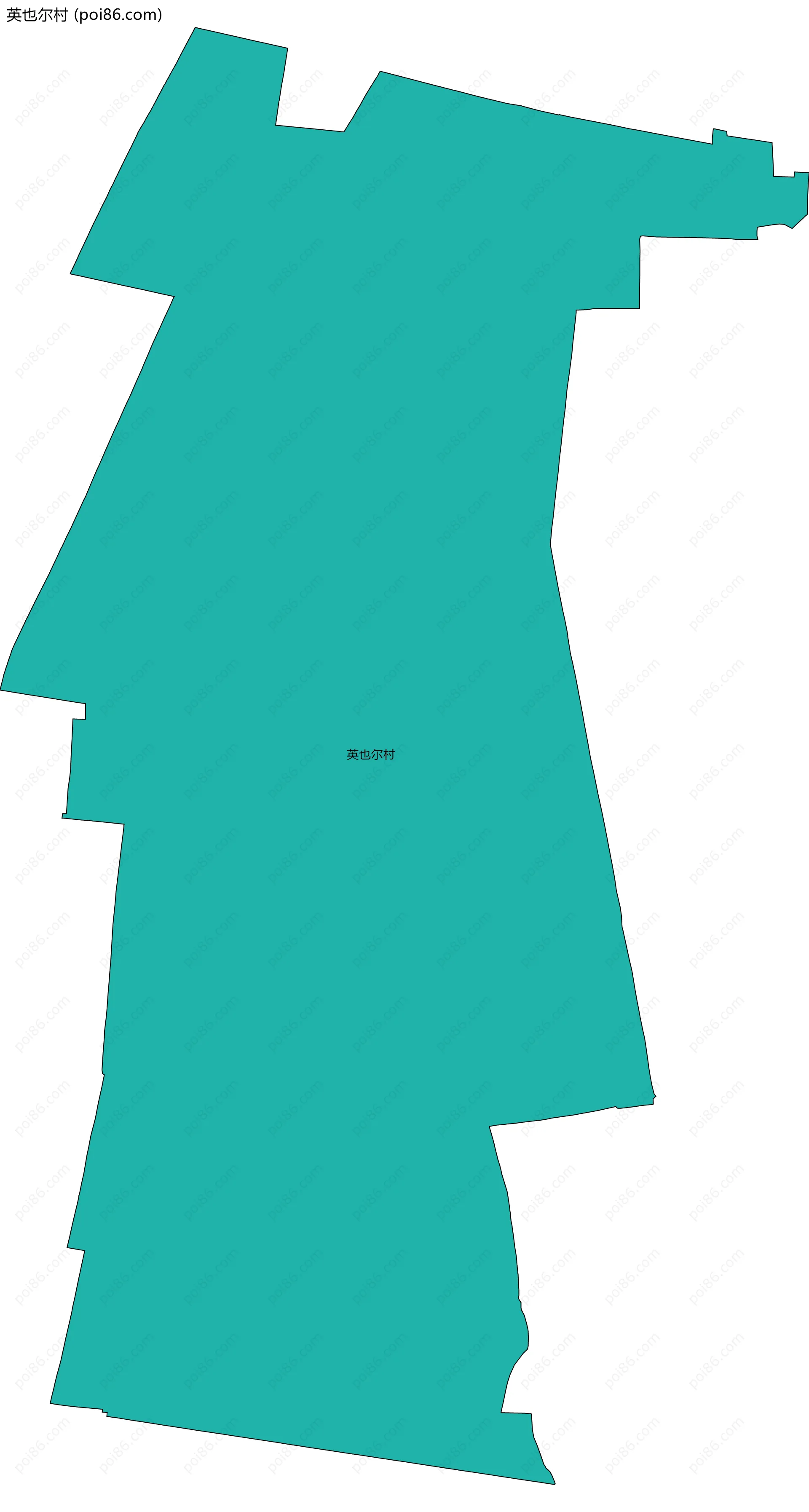 英也尔村边界地图