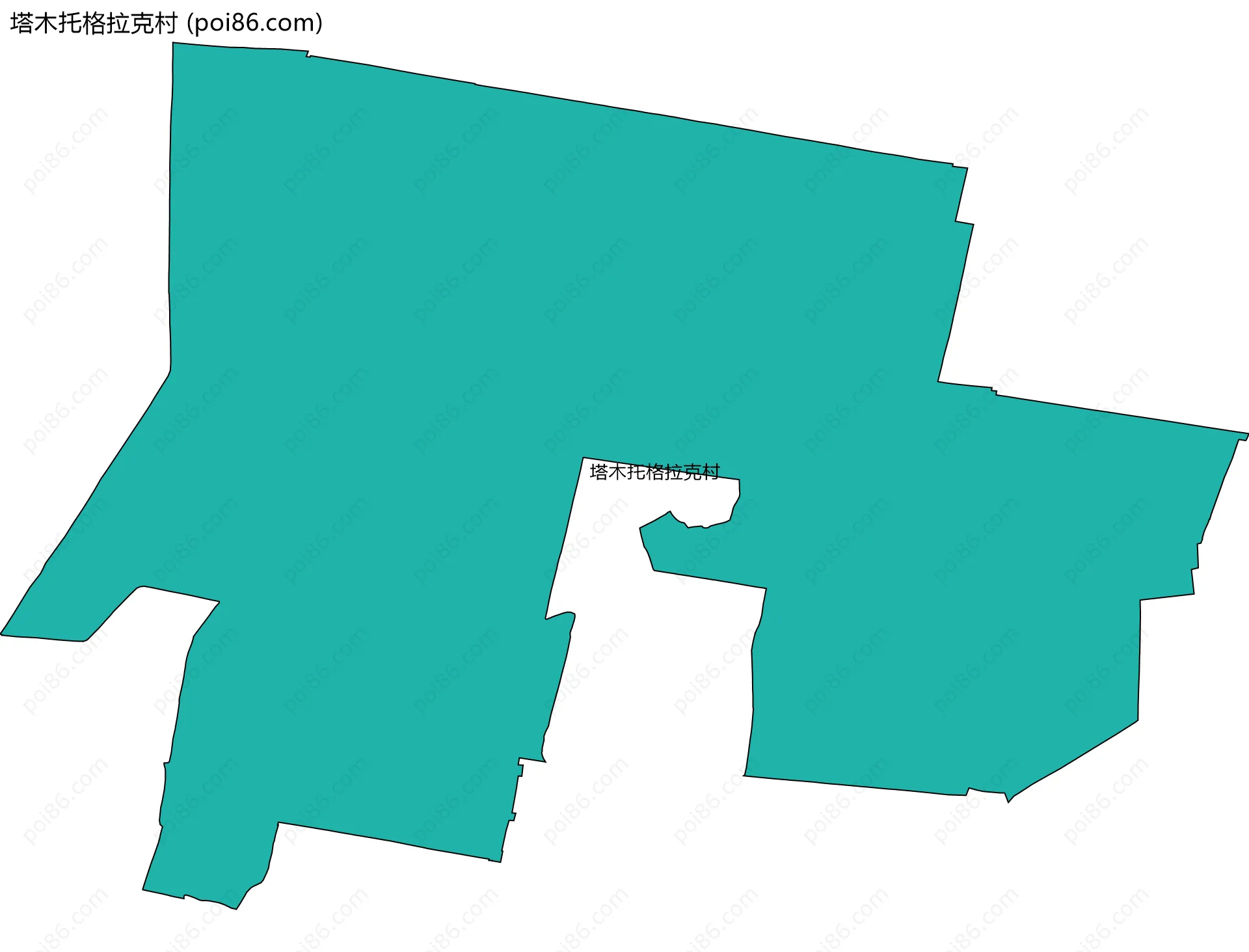 塔木托格拉克村边界地图