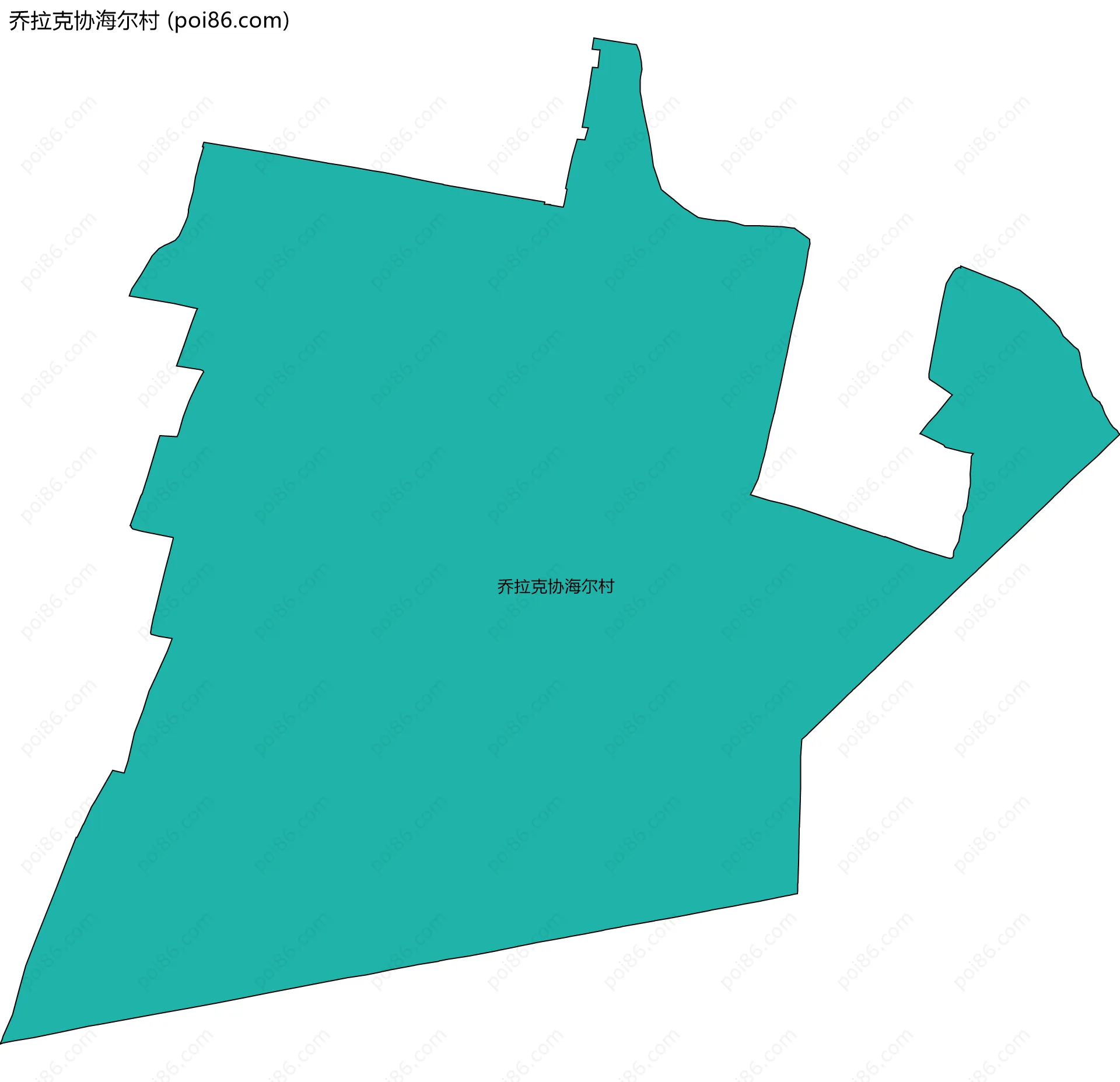 乔拉克协海尔村边界地图