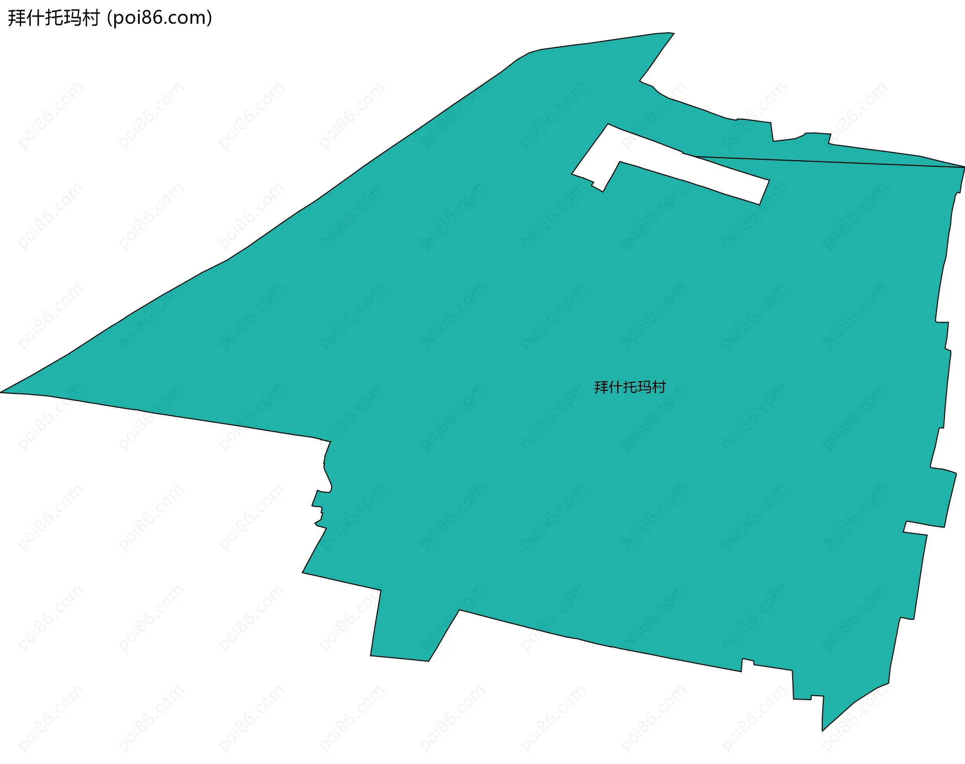 拜什托玛村边界地图