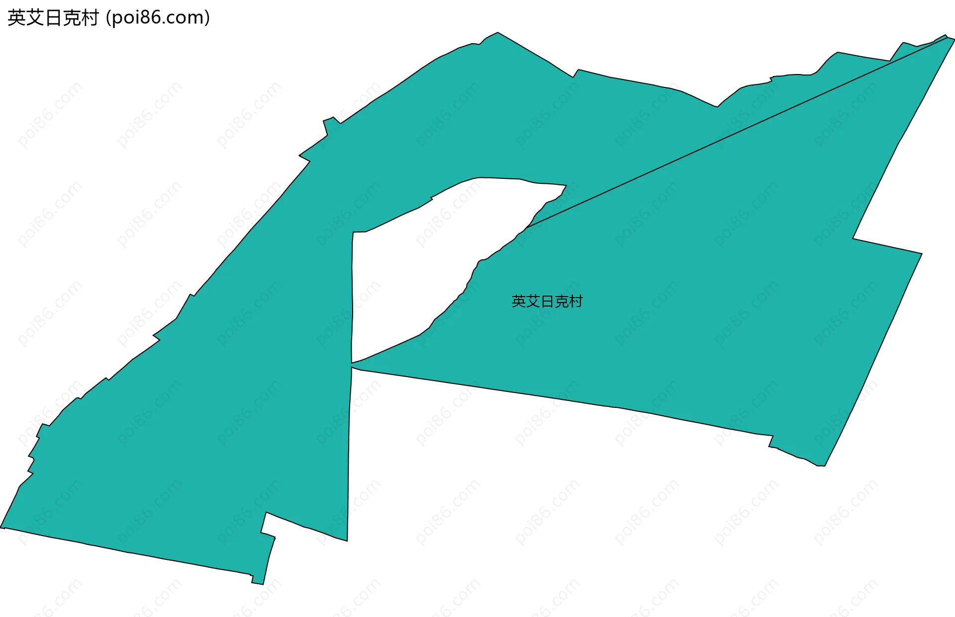 英艾日克村边界地图