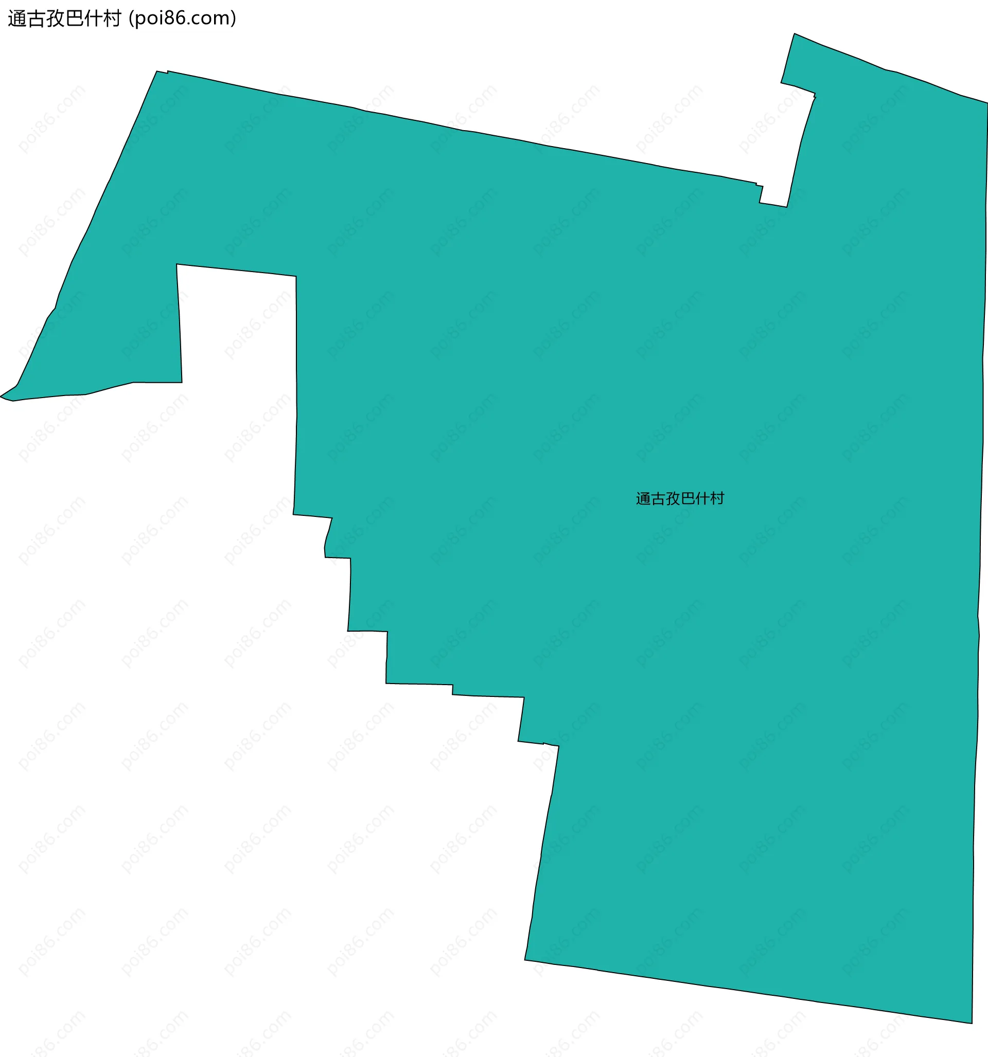 通古孜巴什村边界地图