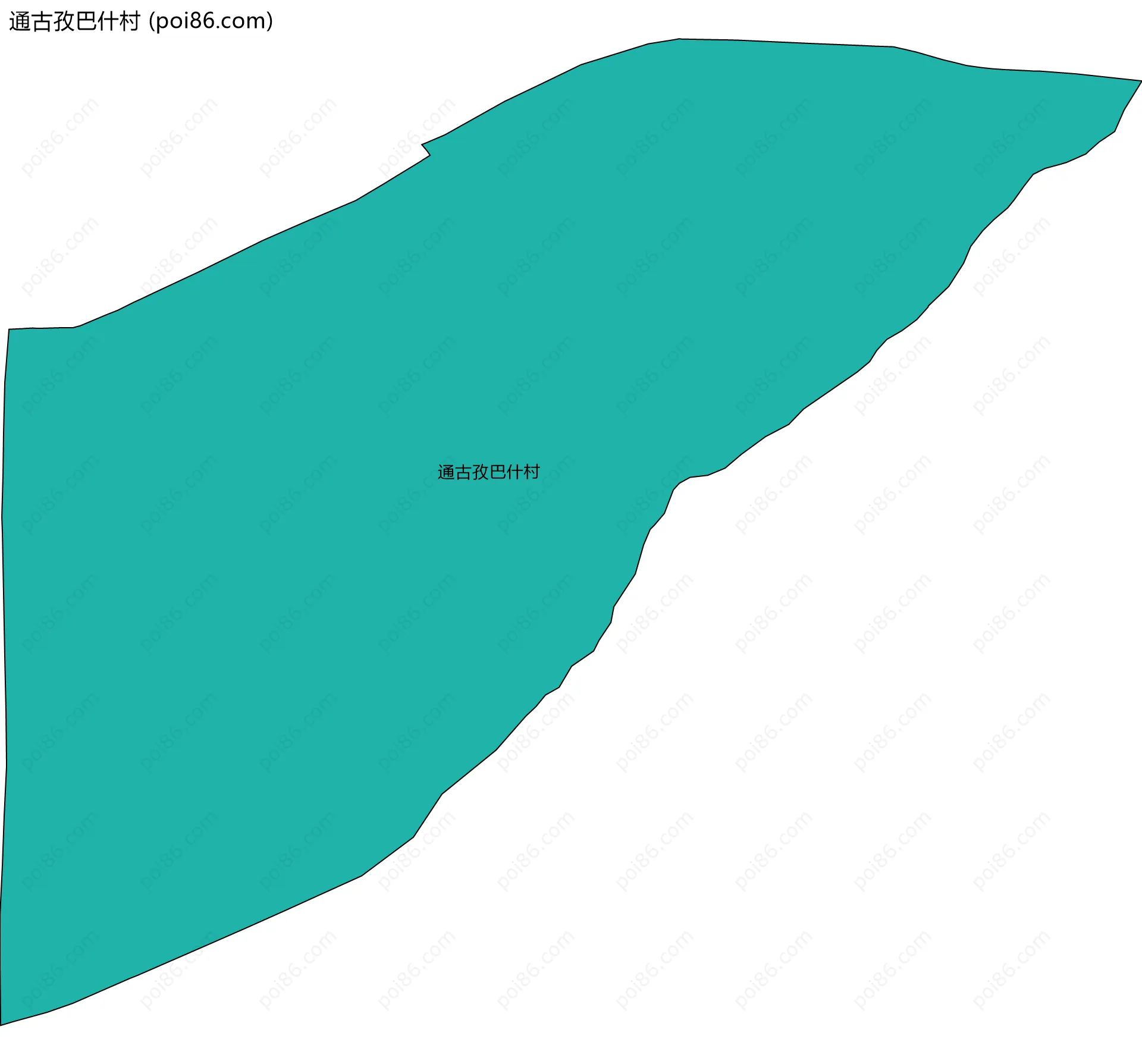 通古孜巴什村边界地图
