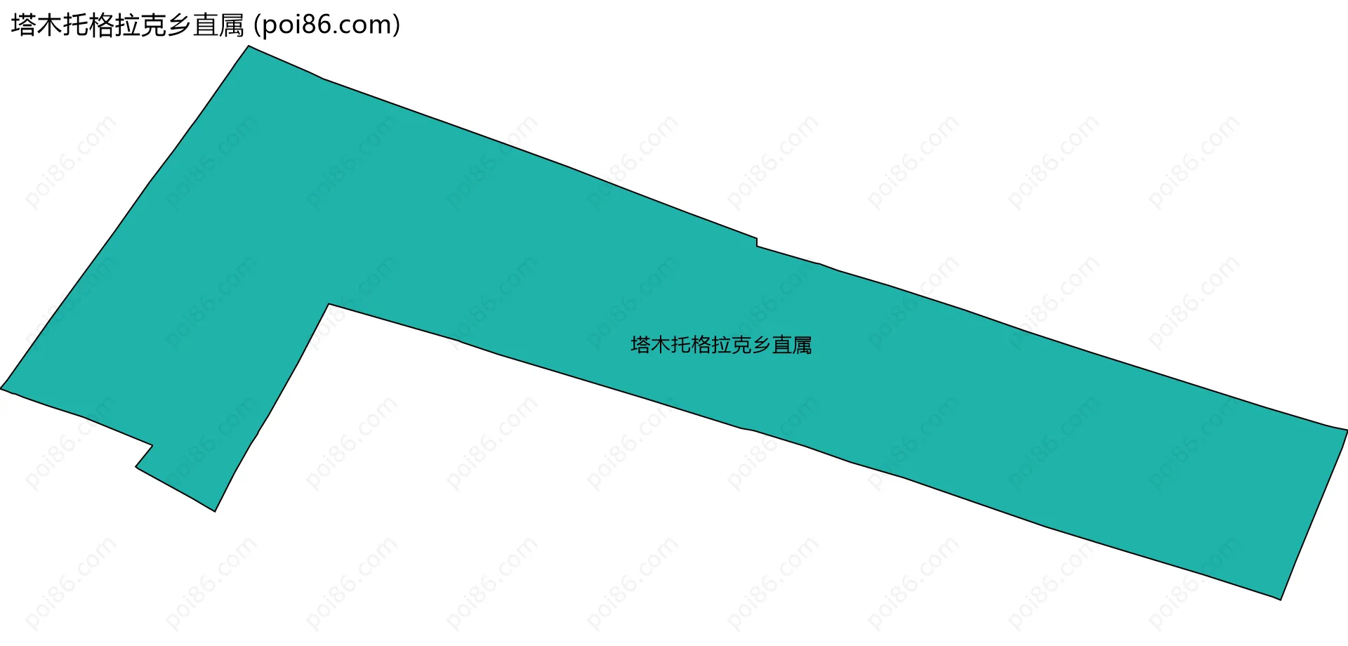 塔木托格拉克乡直属边界地图