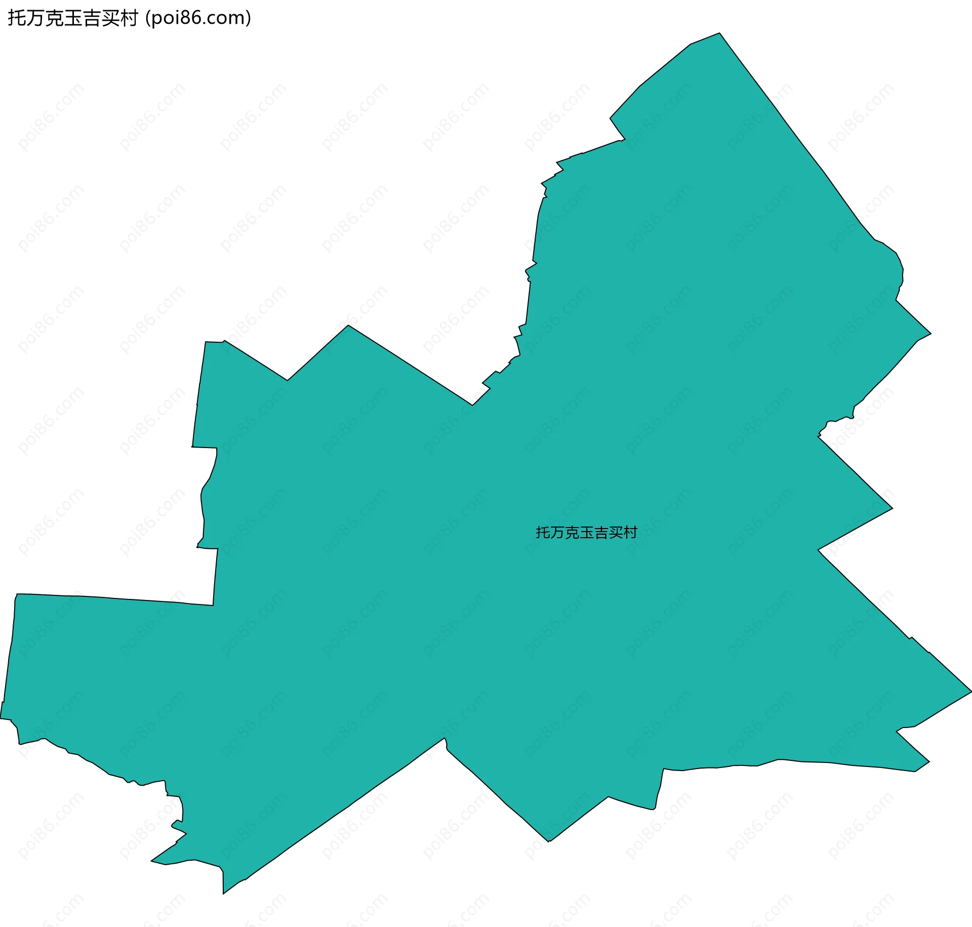 托万克玉吉买村边界地图