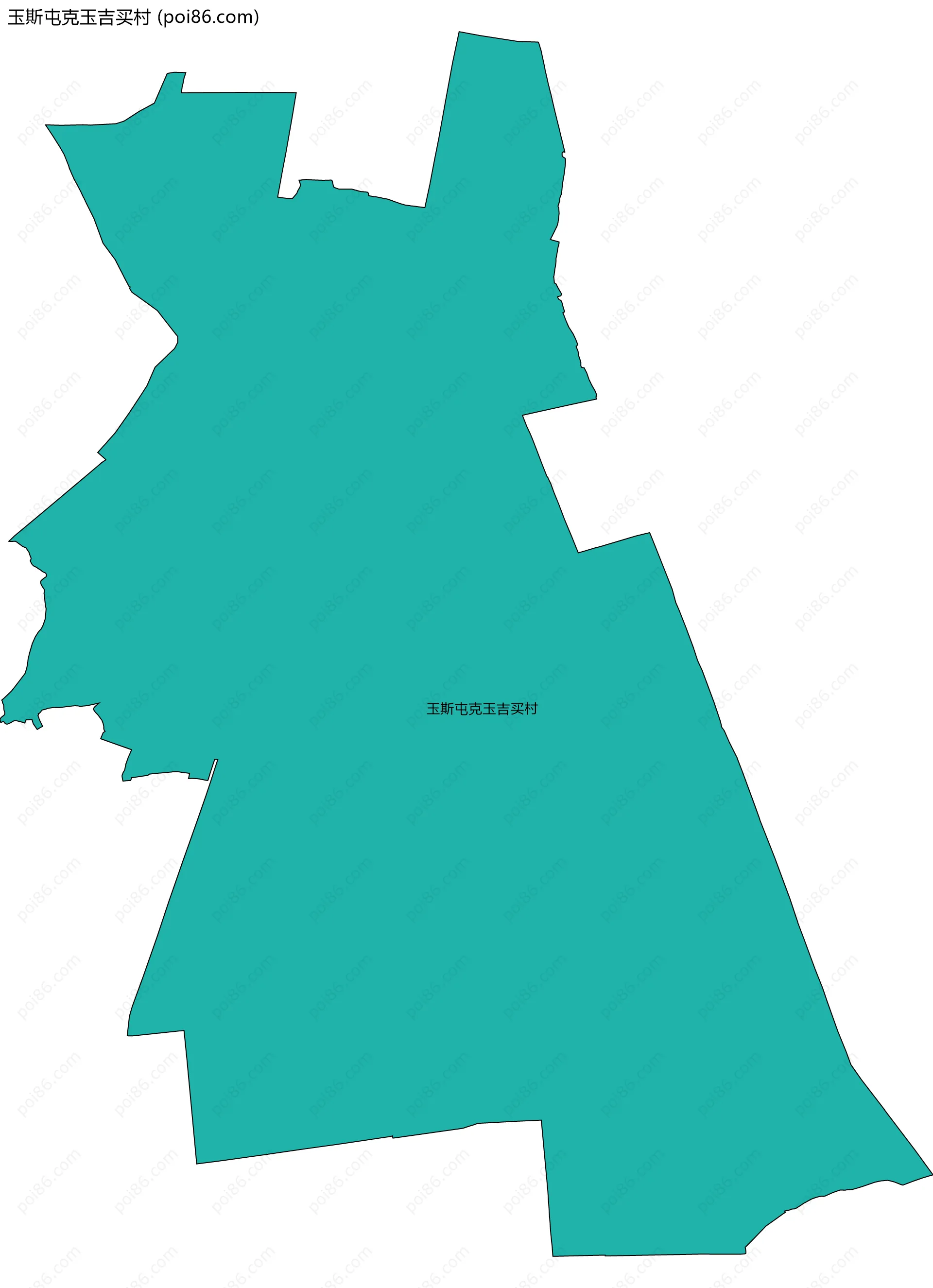 玉斯屯克玉吉买村边界地图