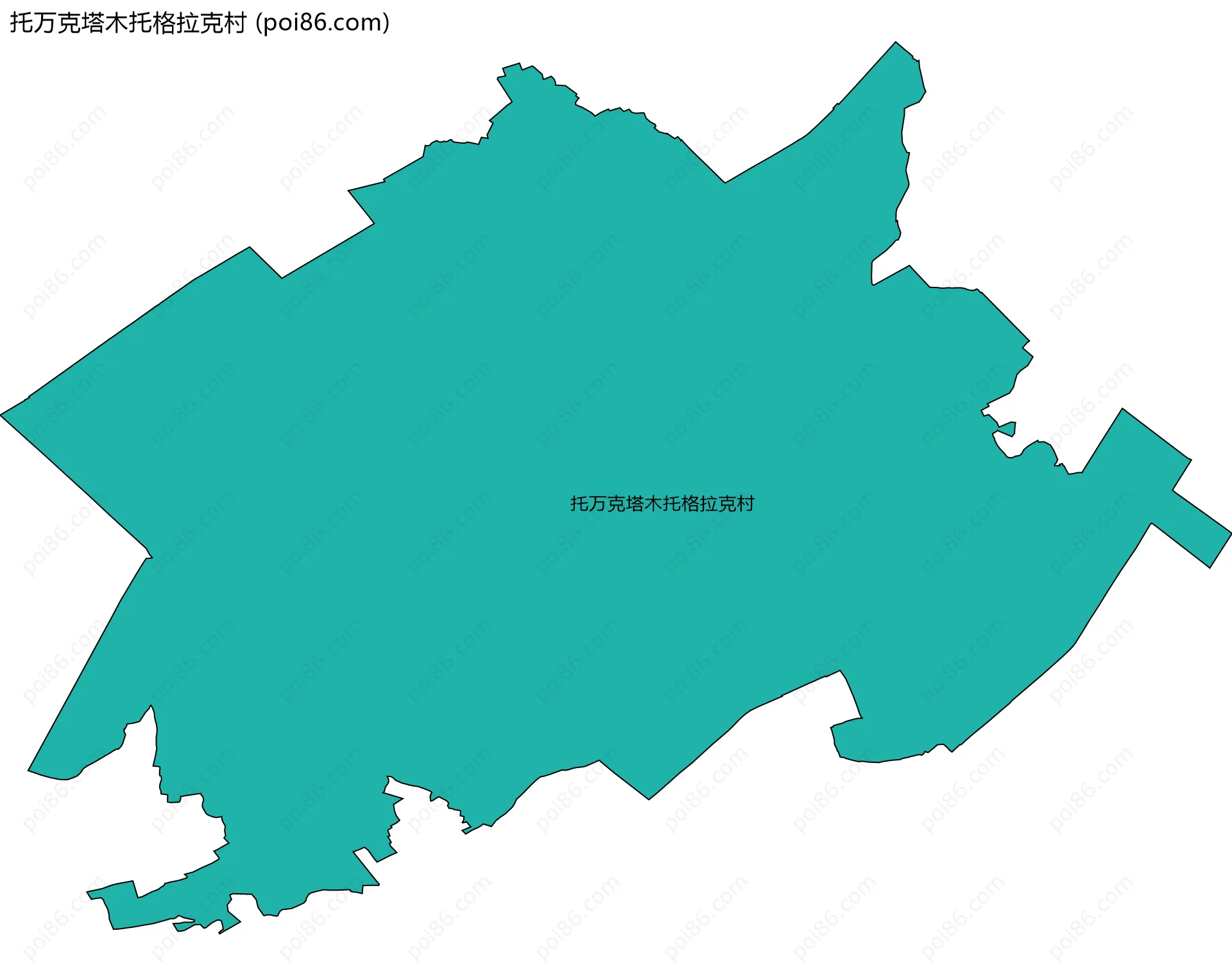 托万克塔木托格拉克村边界地图
