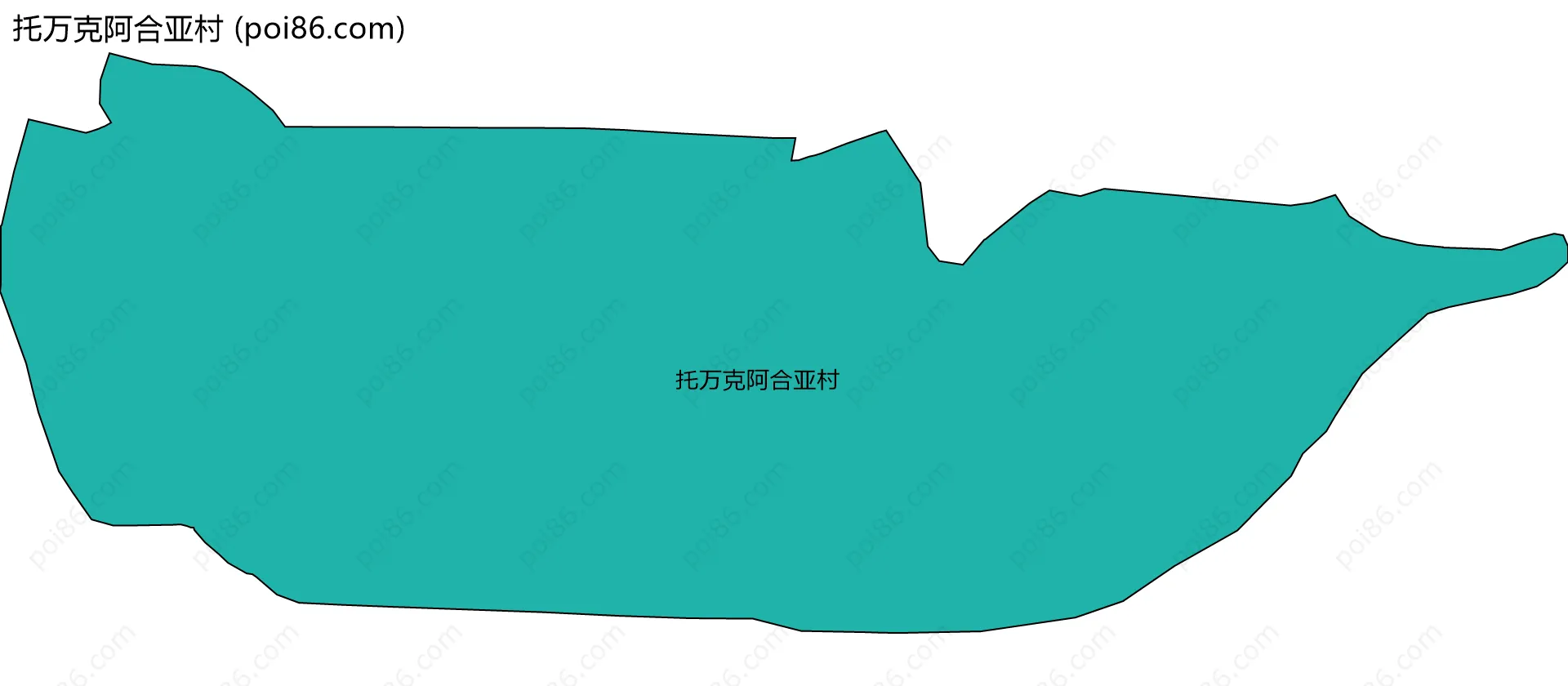 托万克阿合亚村边界地图