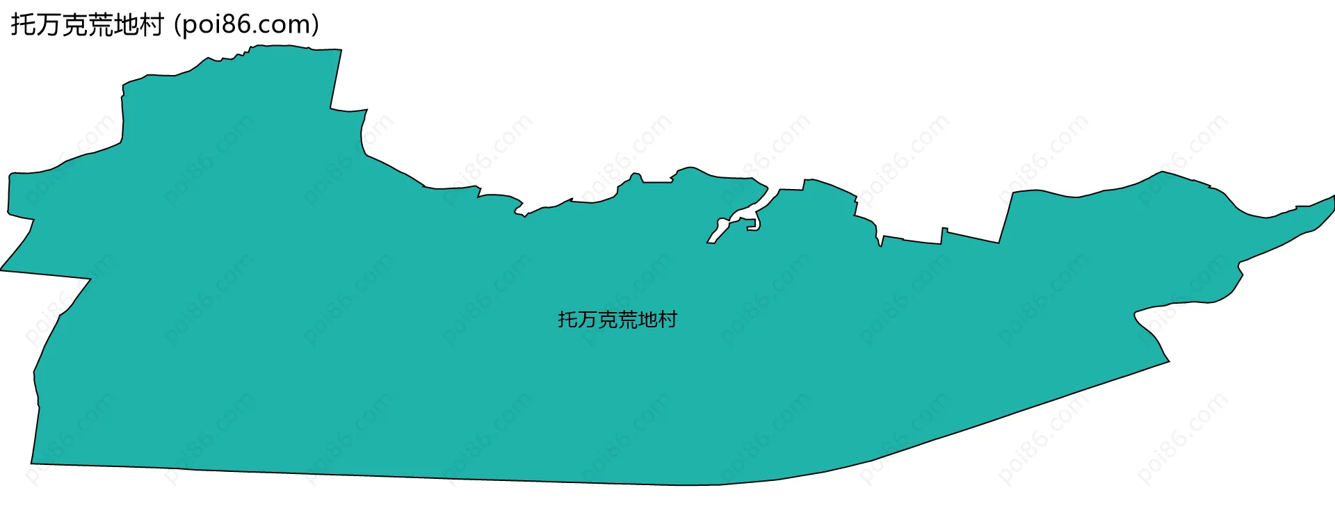 托万克荒地村边界地图