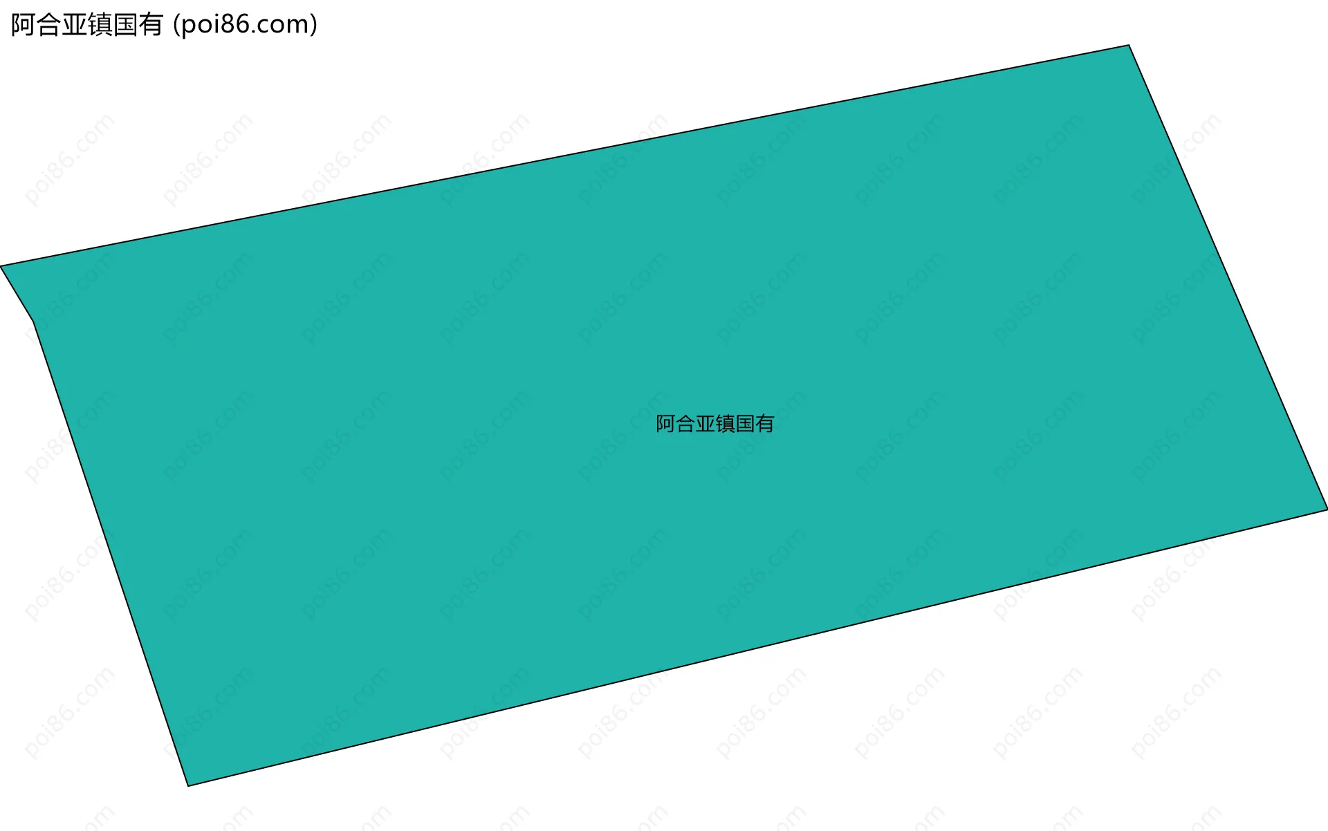 阿合亚镇国有边界地图