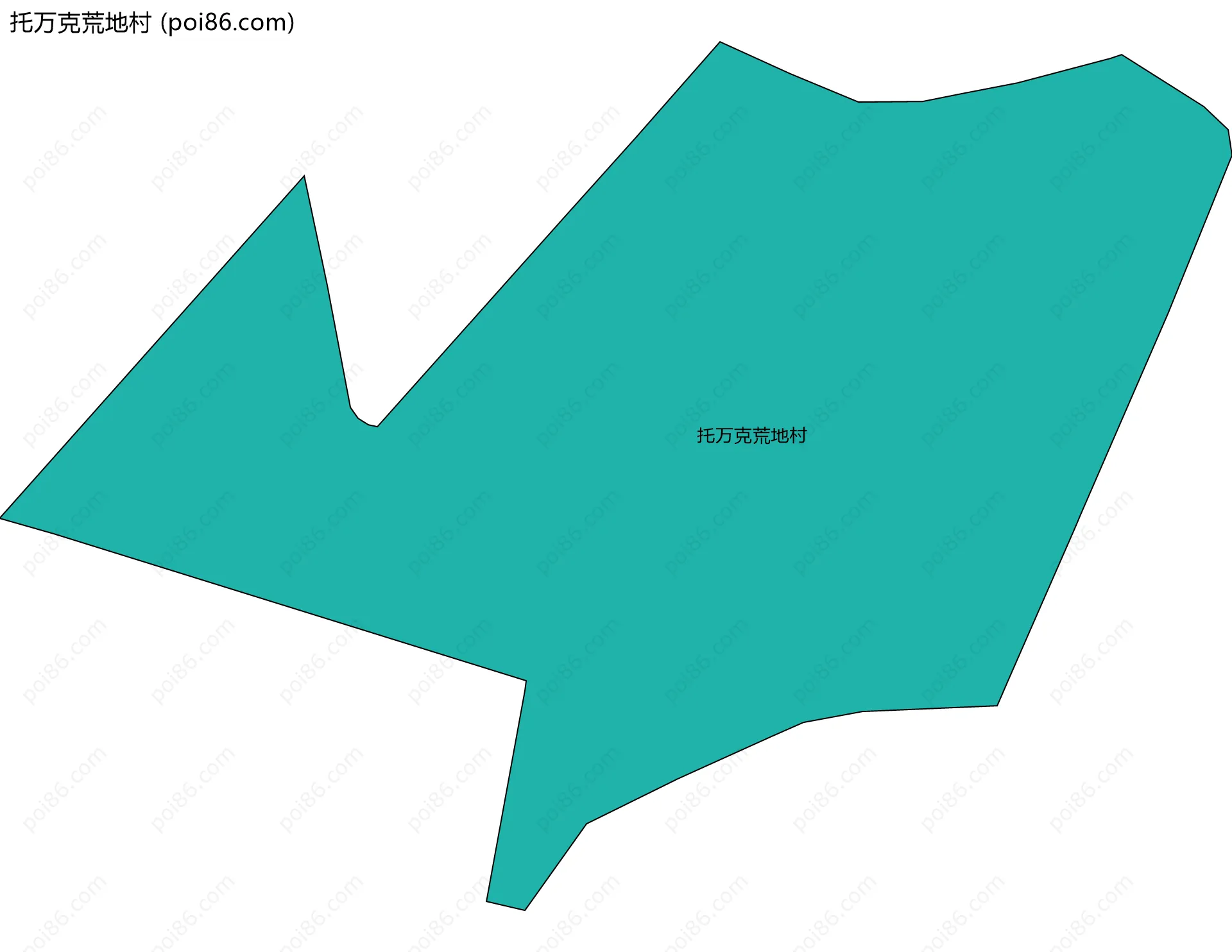 托万克荒地村边界地图