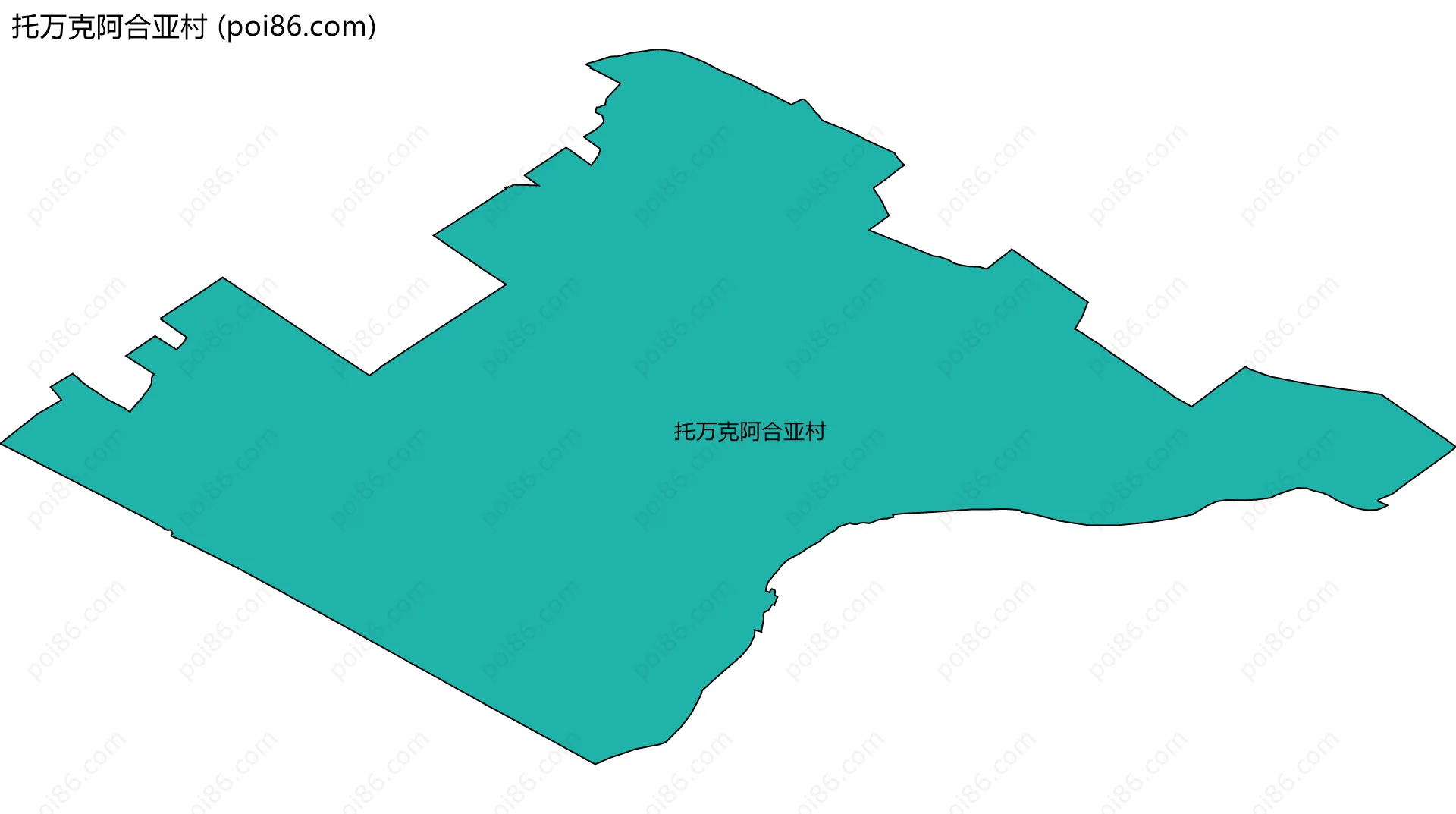 托万克阿合亚村边界地图
