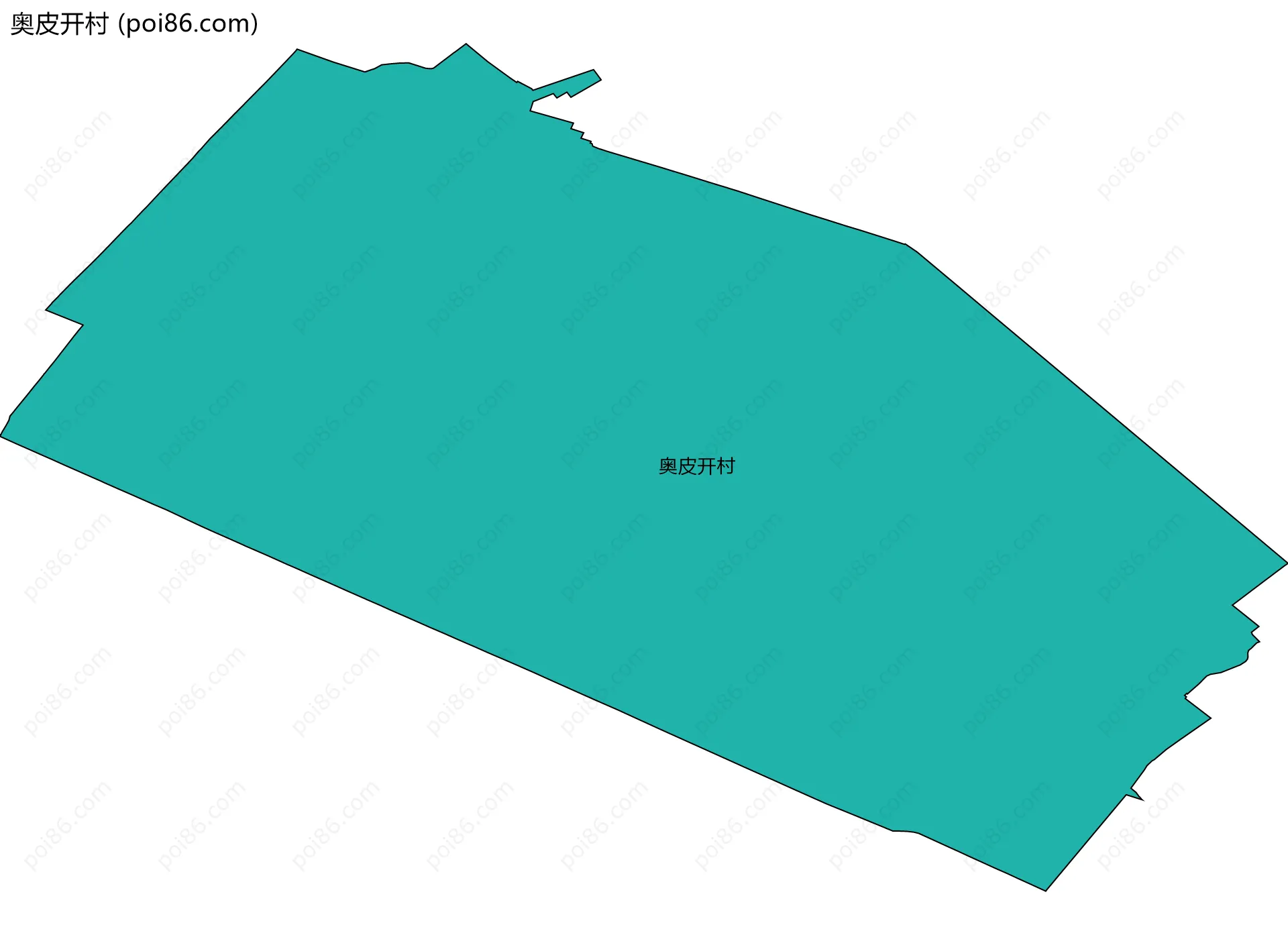 奥皮开村边界地图
