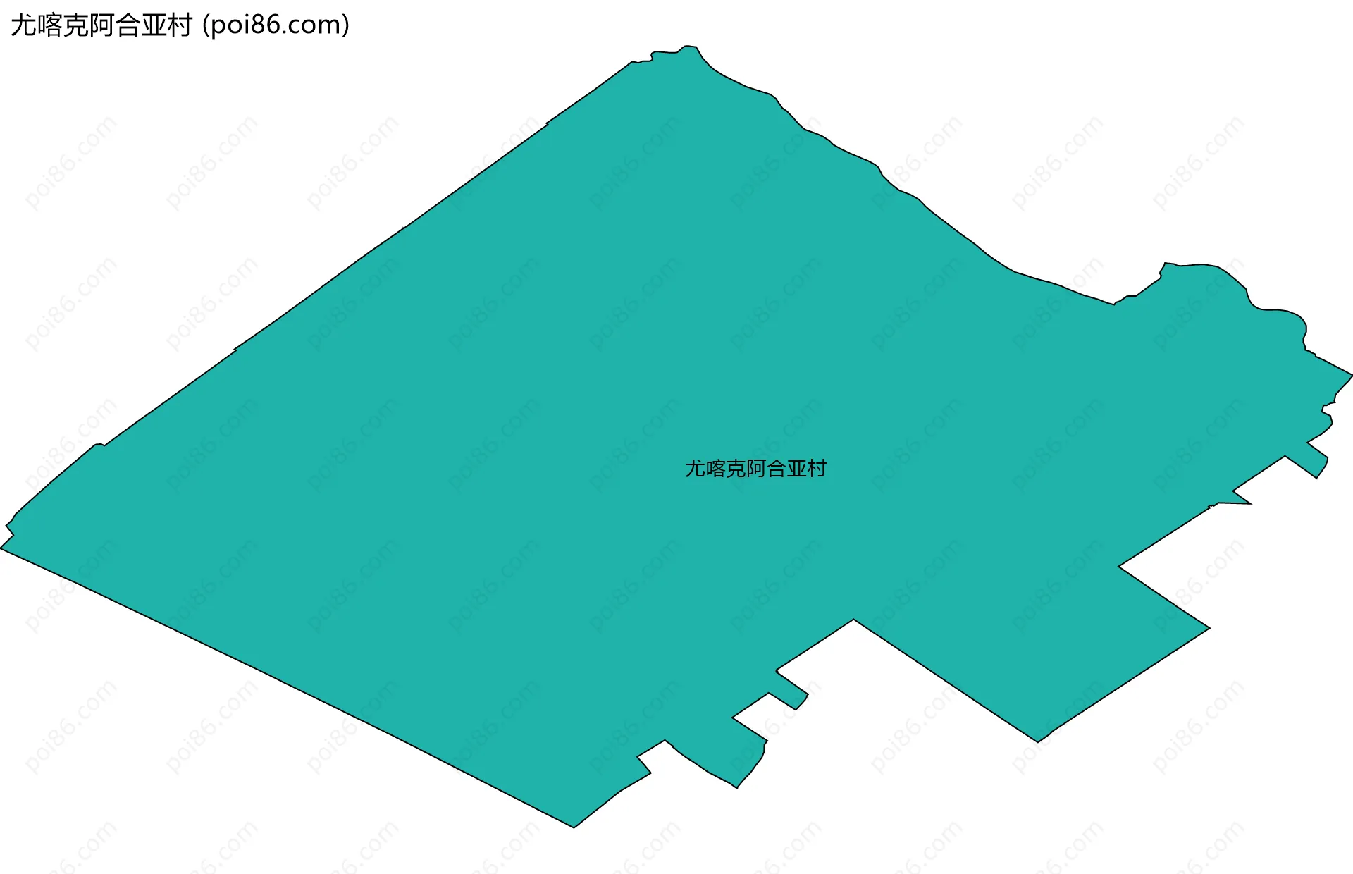 尤喀克阿合亚村边界地图