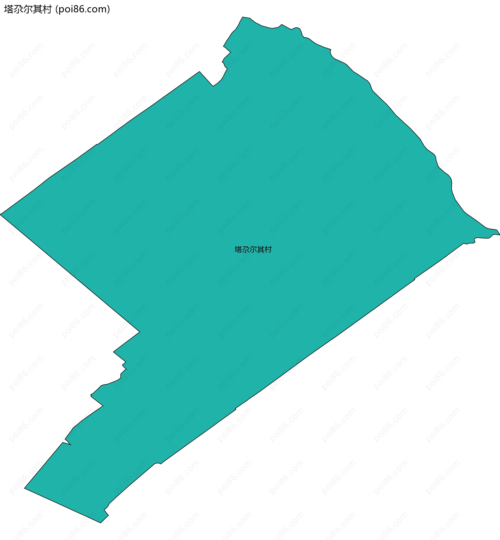 塔尕尔其村边界地图