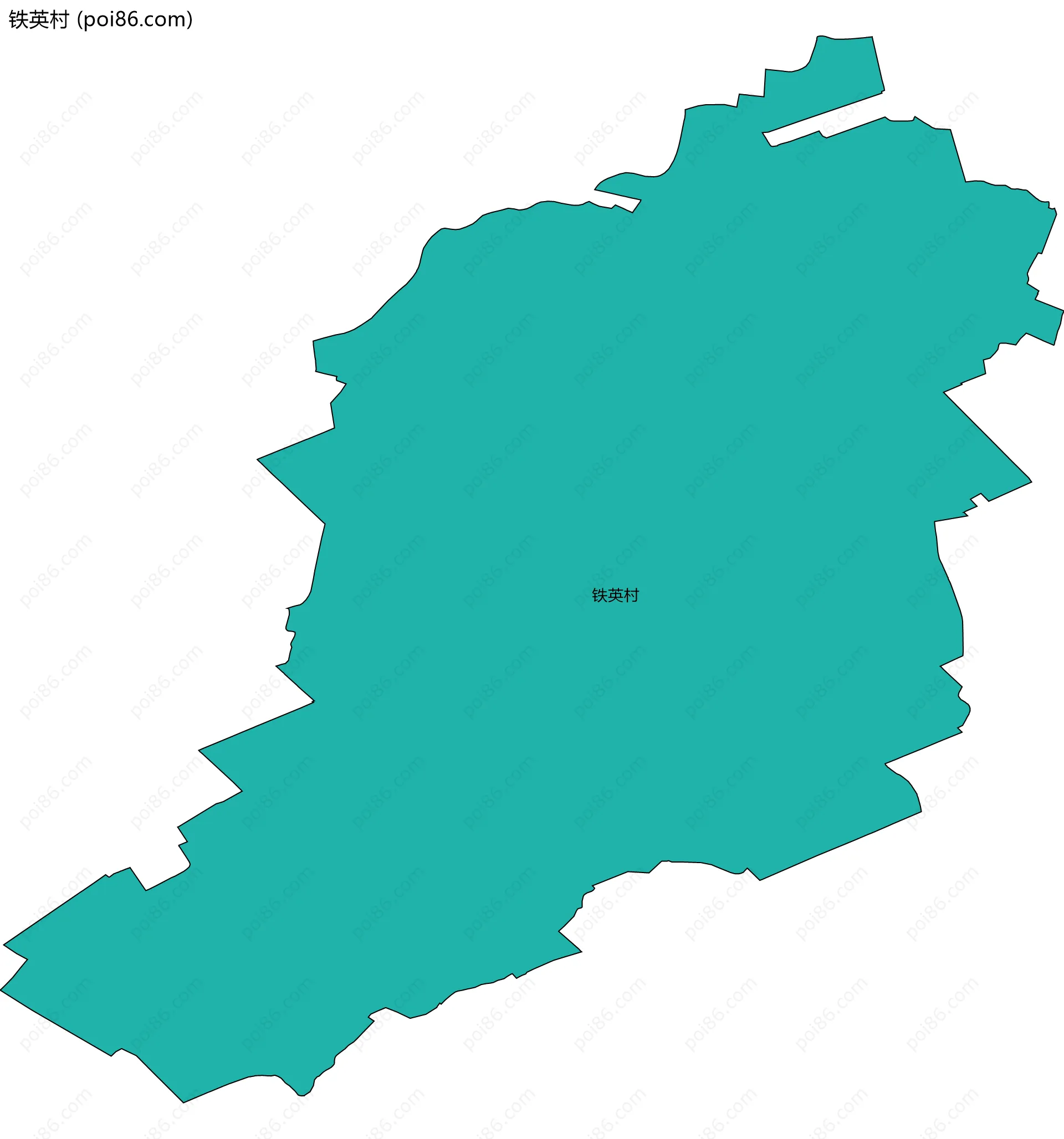 铁英村边界地图