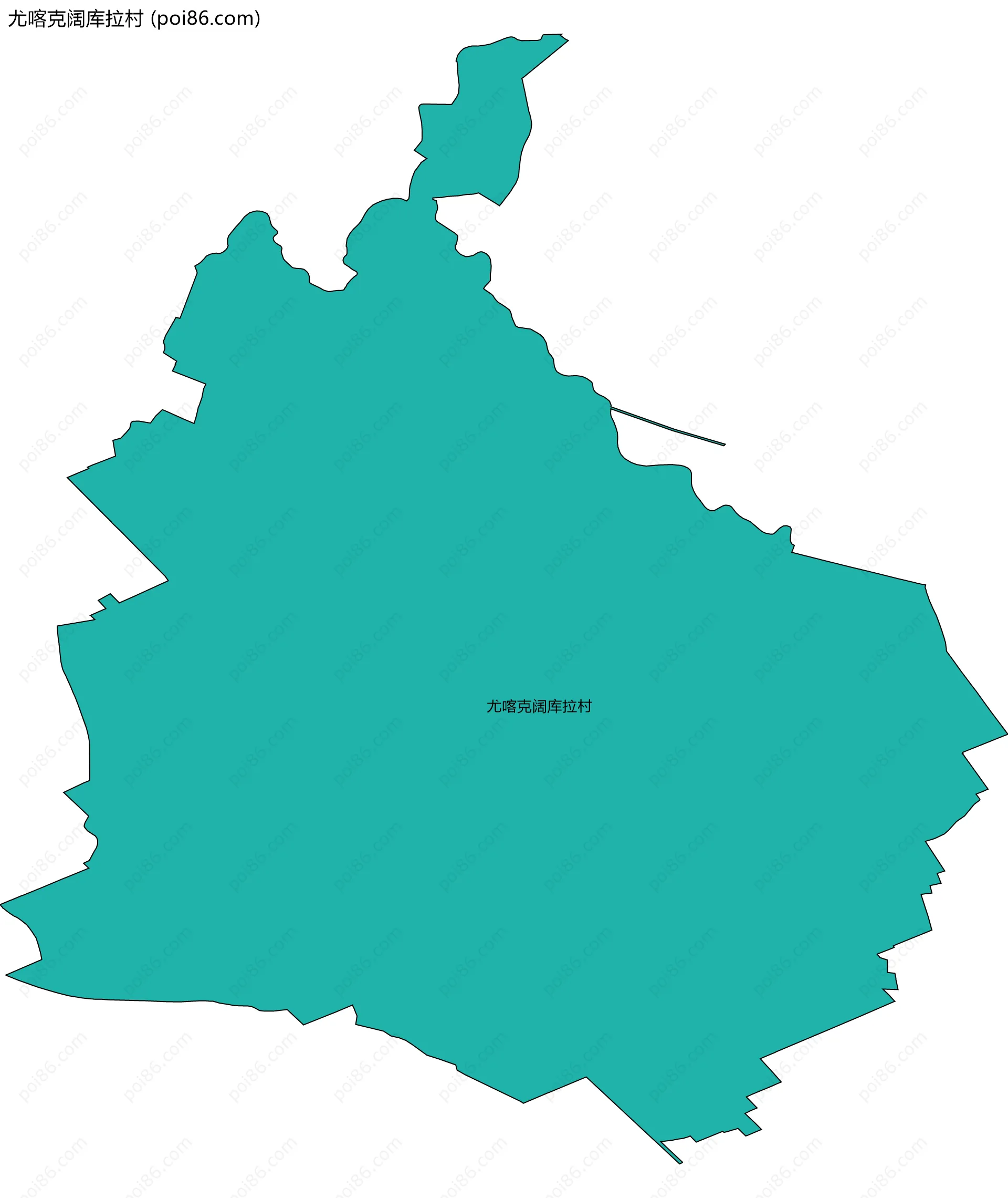 尤喀克阔库拉村边界地图